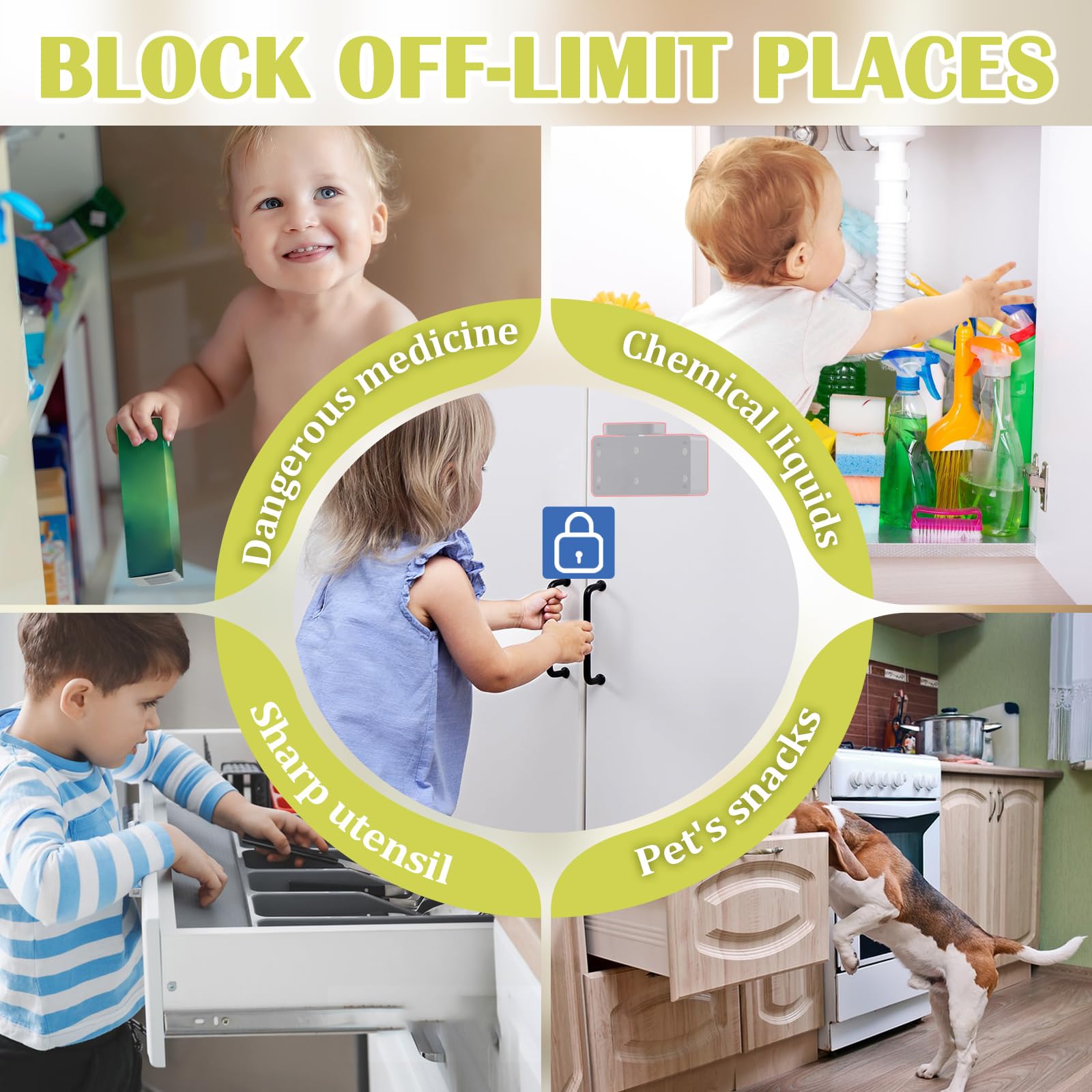 Eseesmart Smart Cabinet Lock - Keyless RFID & Bluetooth Electronic Drawer Lock for Child Safety, Baby Proofing, Liquor Cabinet, Dresser, Desk - Secure Your Home & Office Storage