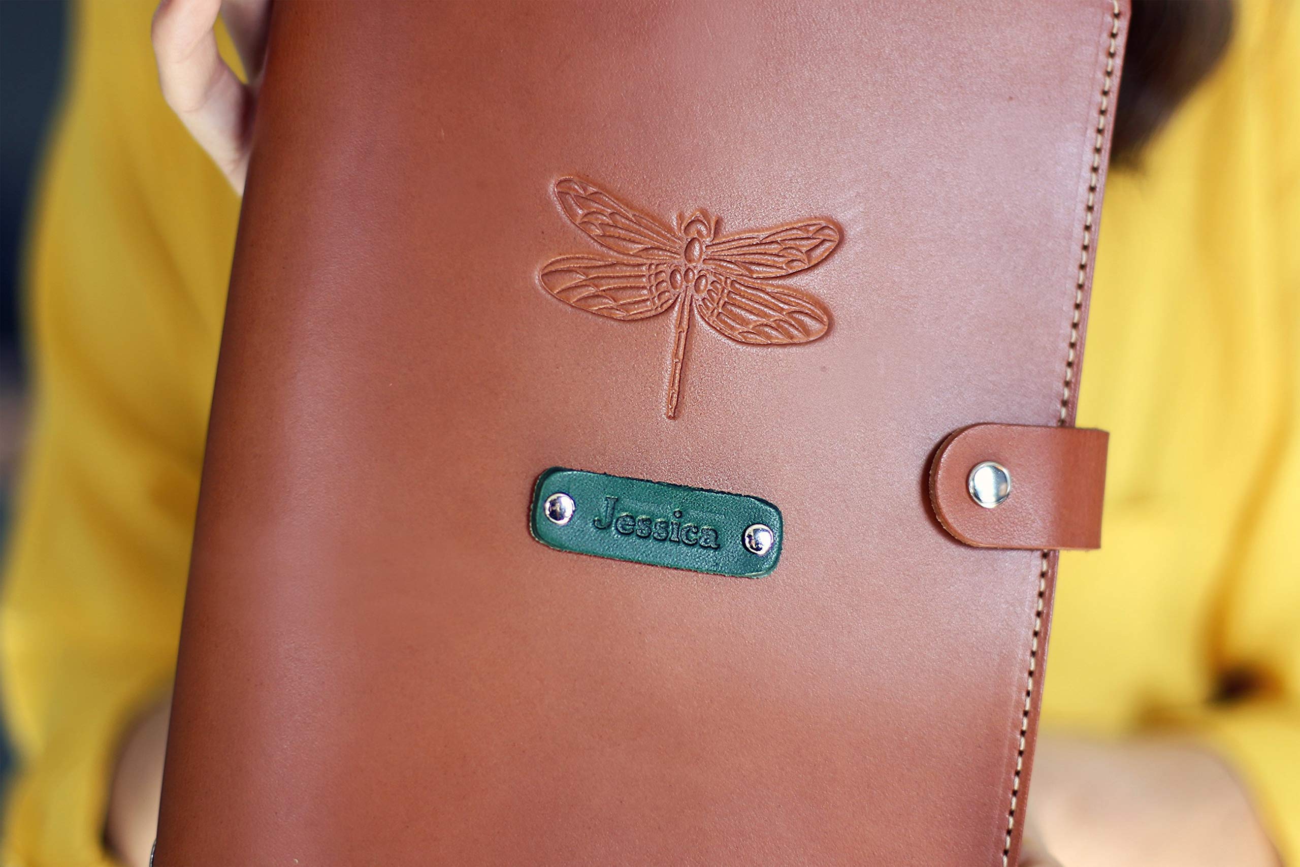 Personalized Leather Journal - Custom Name & Initials A5 Notebook for Writing, Planning & Organizing | Perfect Gift for Writers, Students & Professionals