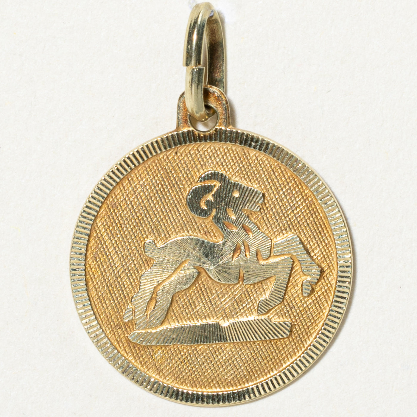 14K Yellow Gold Capricorn Zodiac Pendant Necklace - Elegant Horoscope Jewelry for Women - Perfect Birthday Gift & Everyday Wear