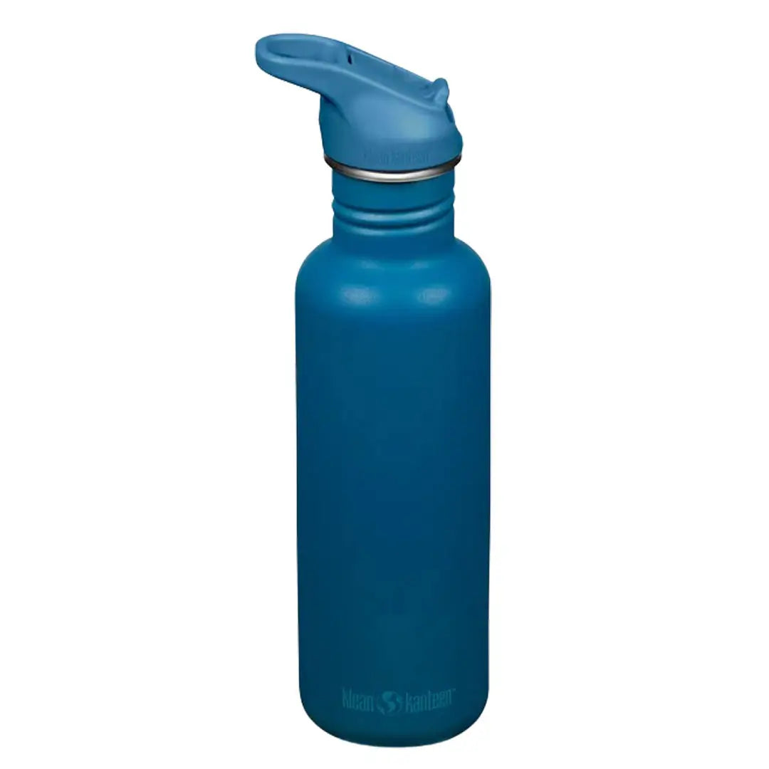 Klean Kanteen Classic Flip Cap Stainless Steel Water Bottle 800ml (27oz) - BPA Free, Leak Proof, Eco-Friendly Reusable Water Container for Hiking, Gym, Office & Outdoor Activities