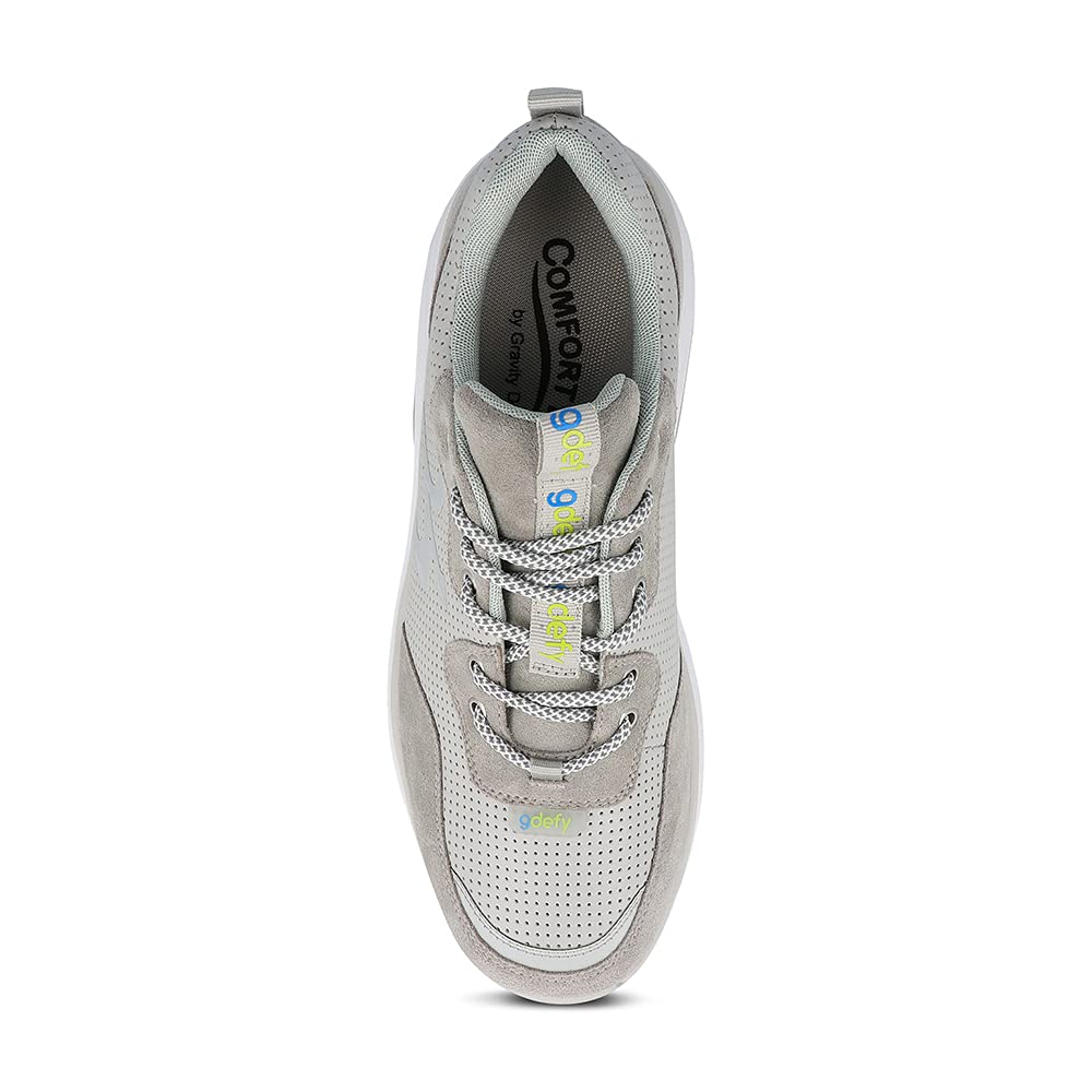 Gravity Defyer Men's GDEFY Shaxon Athletic Shoes - Shock-Absorbing Leather Sneakers for Pain Relief & Performance | Ideal for Running, Walking & Everyday Comfort