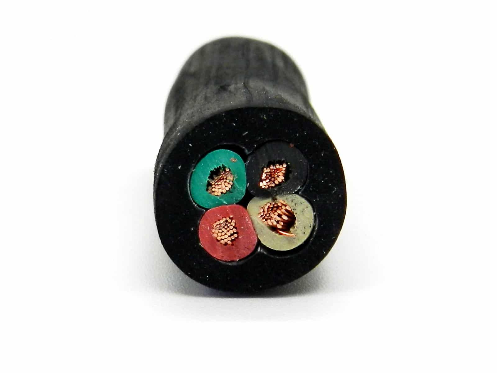 125FT 10/4 SOOW Portable Power Cable - 10 Gauge 4 Conductor 600V Heavy Duty Extension Cord for Construction, Outdoor Equipment & Industrial Use
