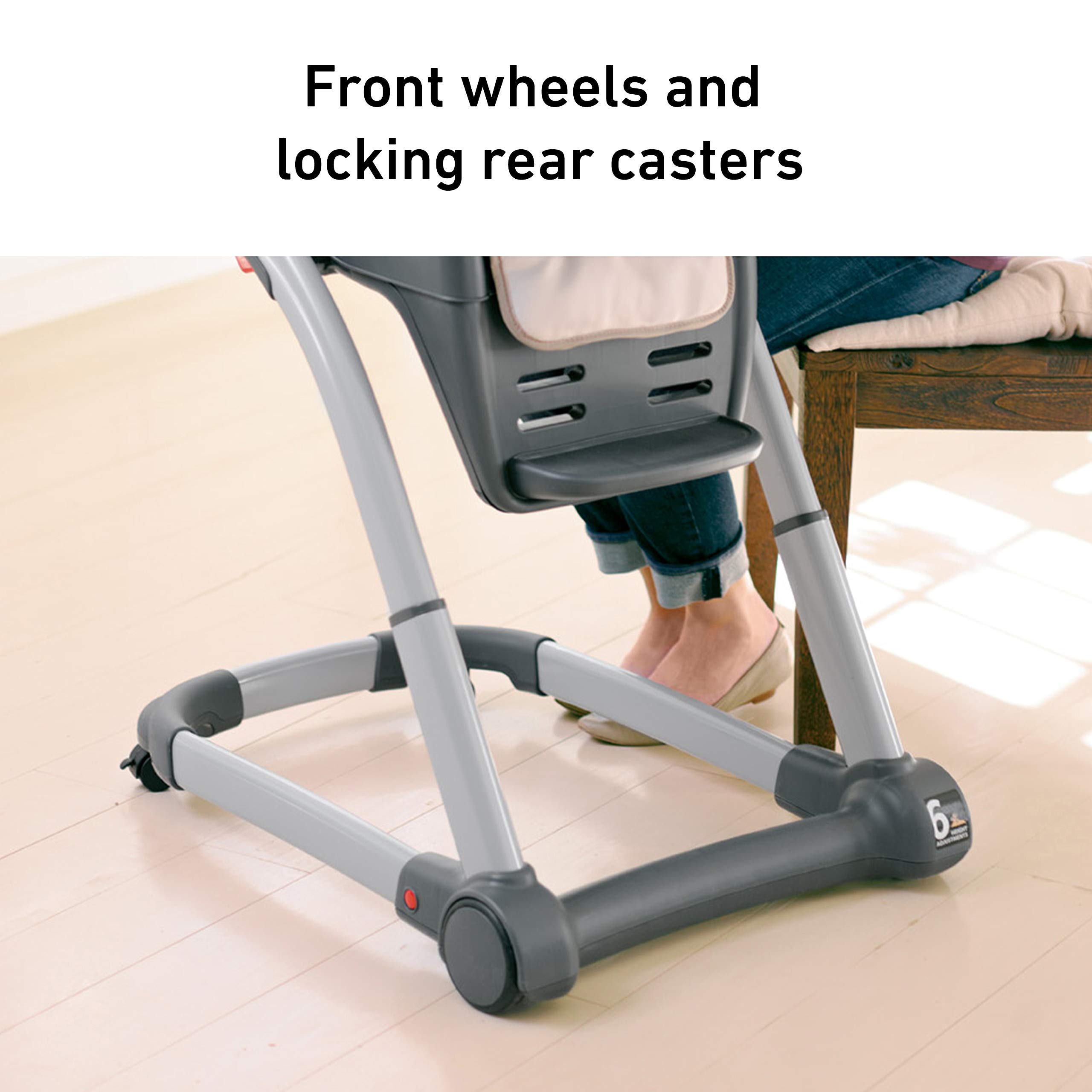 Graco Blossom 6-in-1 Convertible High Chair for Babies & Toddlers - Redmond Color, Adjustable Infant Highchair with Removable Booster Seat, Perfect for Home, Dining & Travel Use