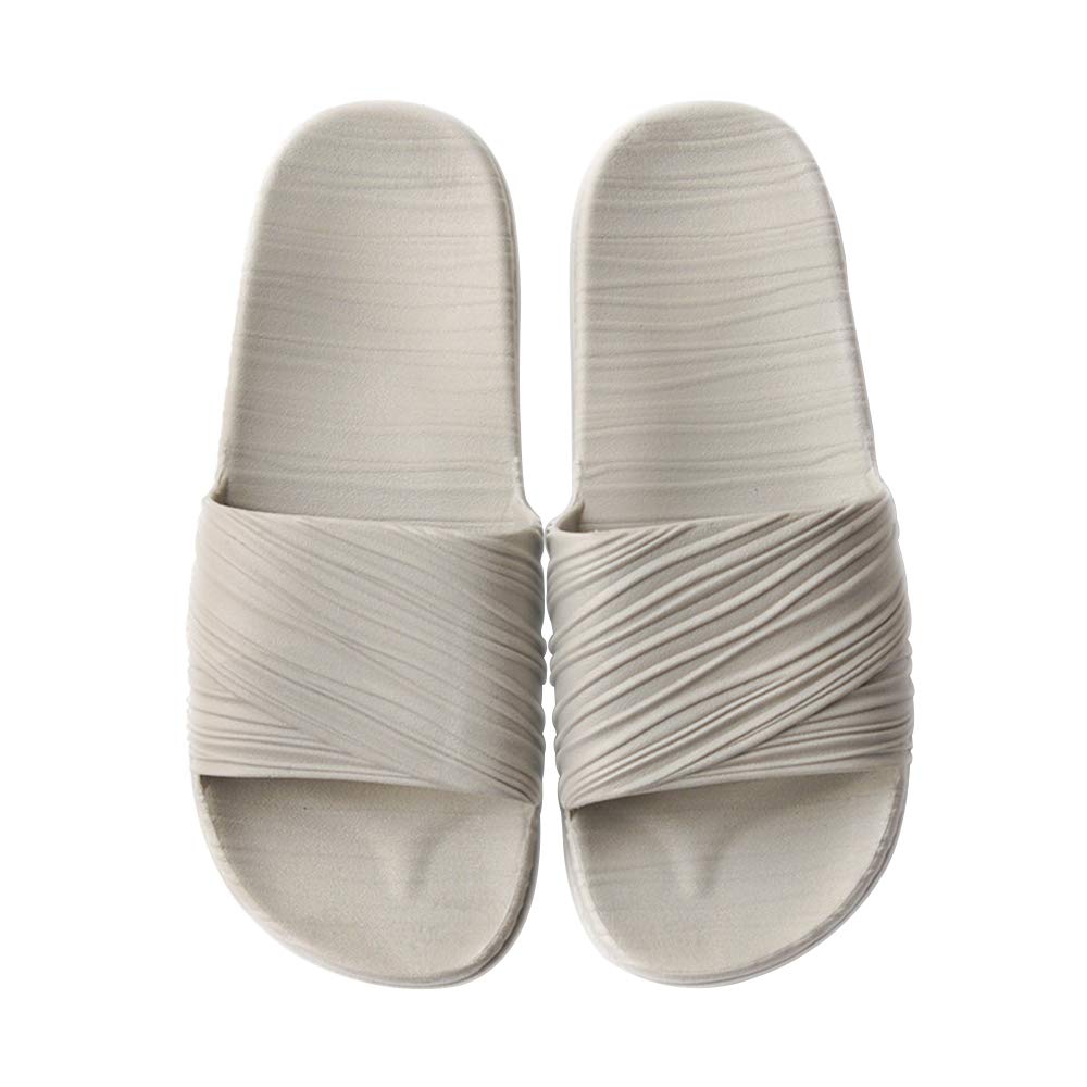 DAZISEN Shower Slippers for Men and Women - Non-Slip Soft PVC Sole Bath Sandals for Indoor & Outdoor Use - Perfect for Bathroom, Poolside, Spa, and Beach