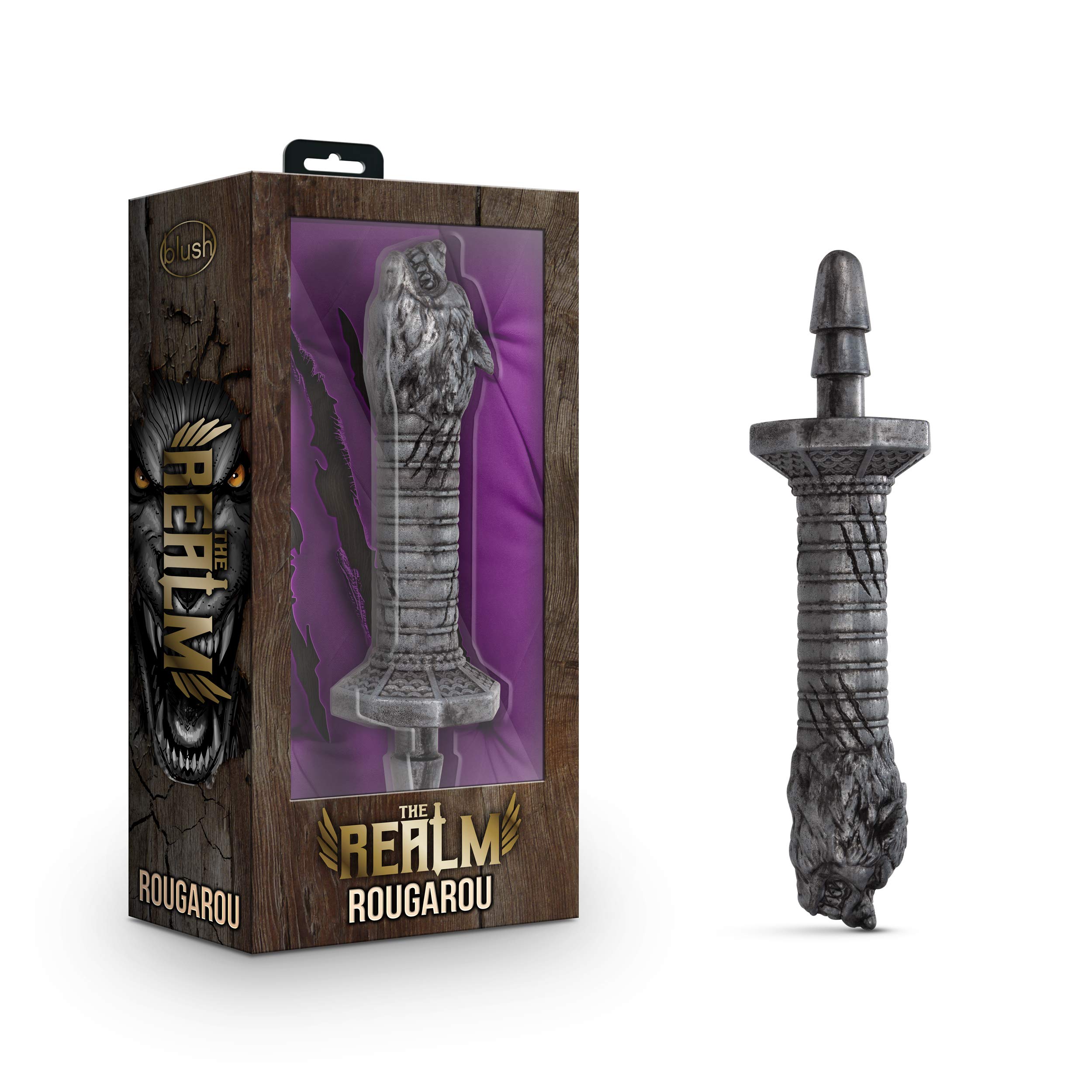 Blush The Realm Rougarou Werewolf Sword Dildo Handle - Compatible with Lock On Dildos & Adult Sex Toys - 11.75