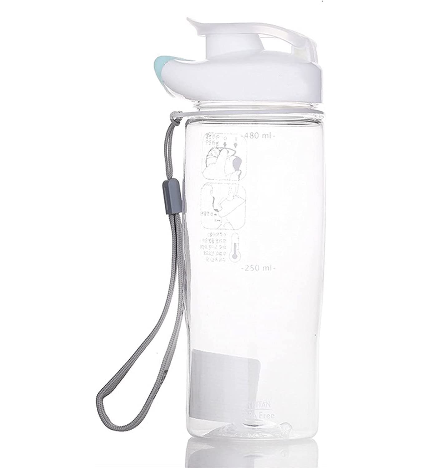 **500ml BPA-Free Plastic Water Bottle - Portable Sports Jug for Fitness, Hiking, Camping & Travel - Green 0.5L Reusable Drink Container for Gym, Outdoor & Daily Hydration**