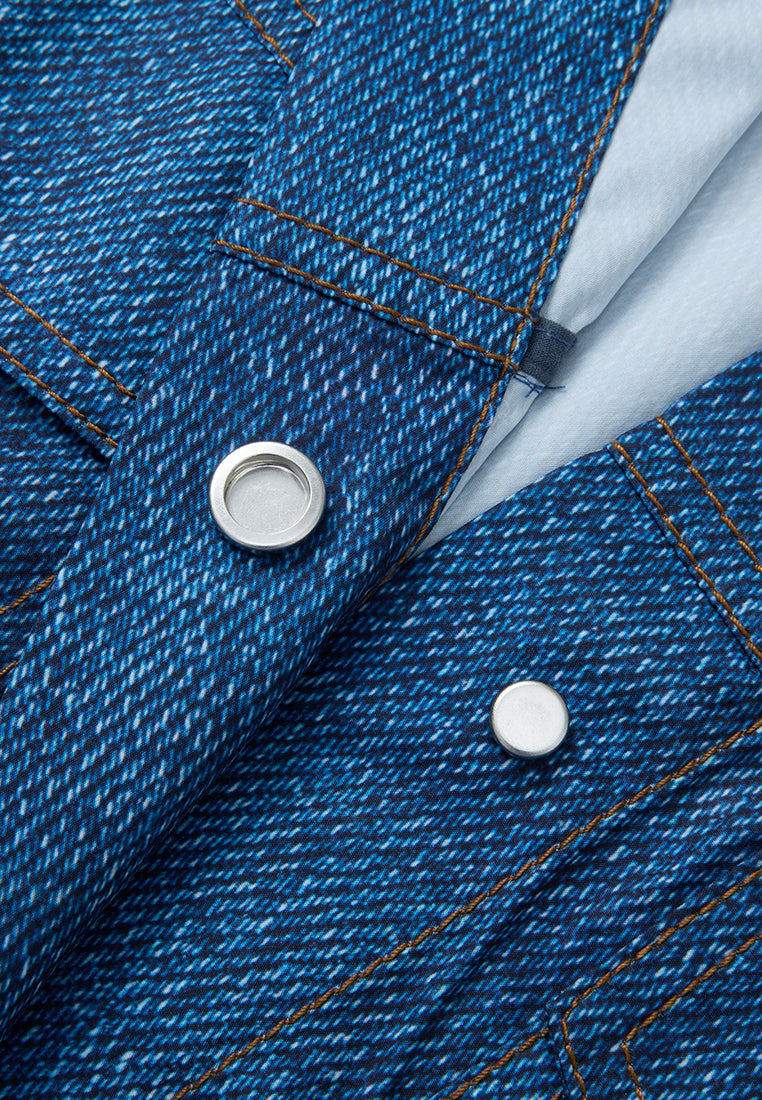 Stylish Concealed Button Denim Jacket for Men & Women | Trendy Casual Outerwear for Everyday Wear, Date Nights & Outdoor Adventures