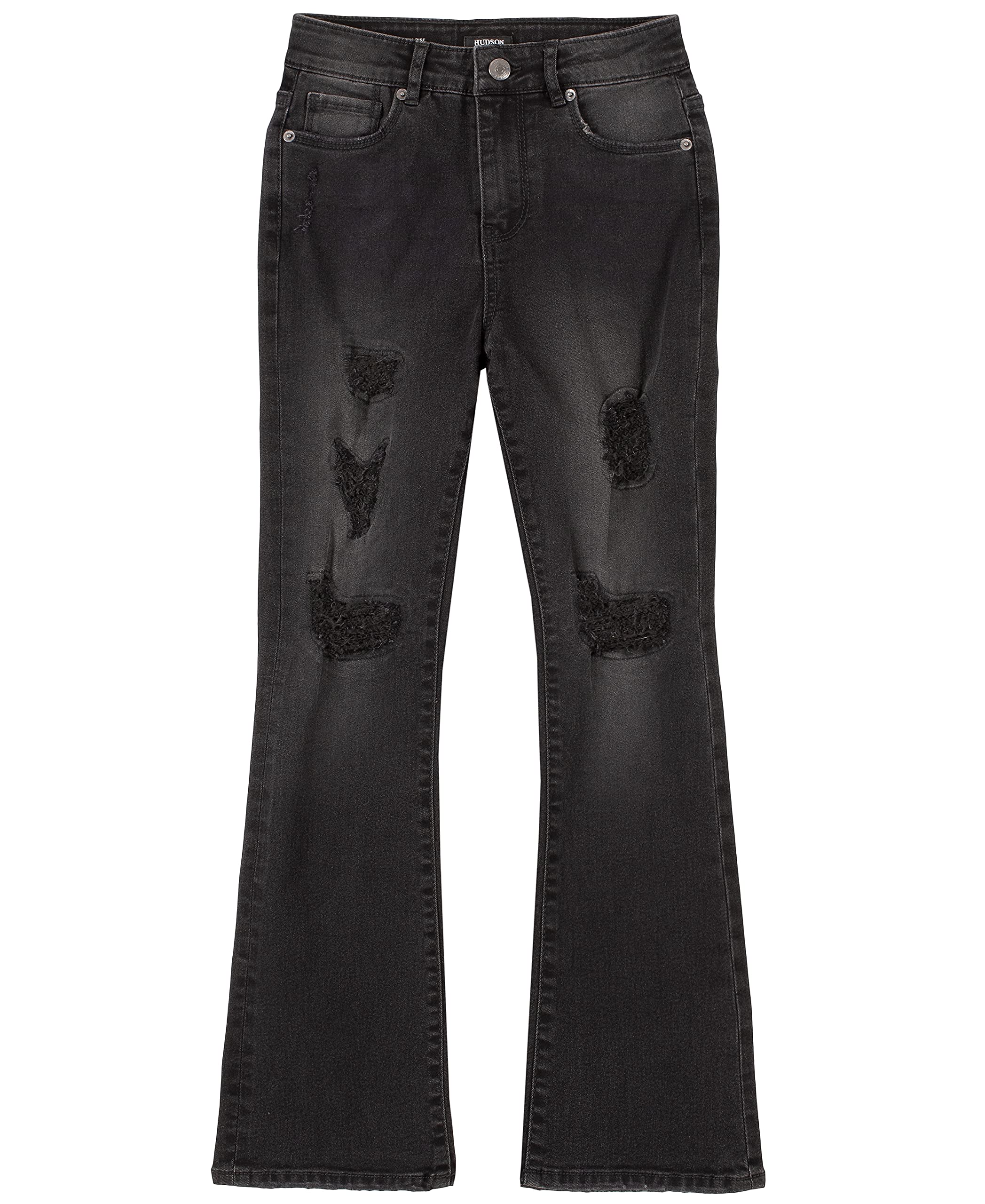 HUDSON Girls' Flare Leg Stretch Denim Jeans - Comfortable & Stylish Bootcut Jeans for Teens - Perfect for School, Casual Wear & Everyday Outfits