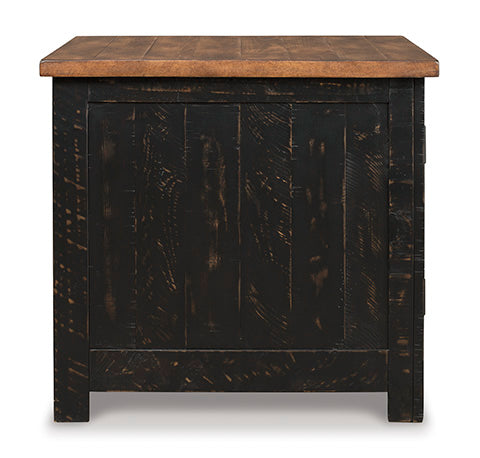 Valebeck Modern End Table T468 - Small Side Table with Storage Shelf for Living Room, Bedroom & Office - Compact Accent Table for Home Decor