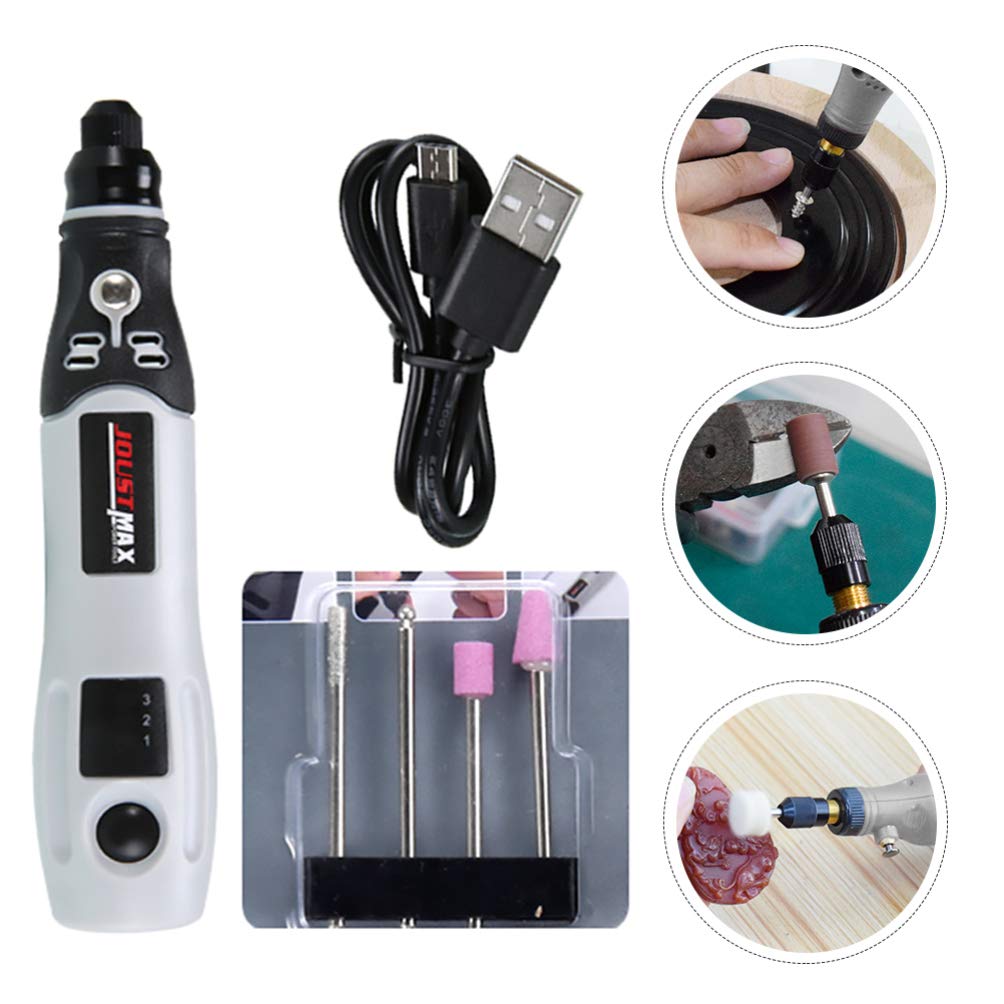 TEHAUX USB Electric Engraving Tool Kit - Cordless Engraver Pen, Nail Drill & DIY Etching Machine for Jade, ABS, Wood, Metal - Perfect for Jewelry Making, Crafting & Home DIY Projects