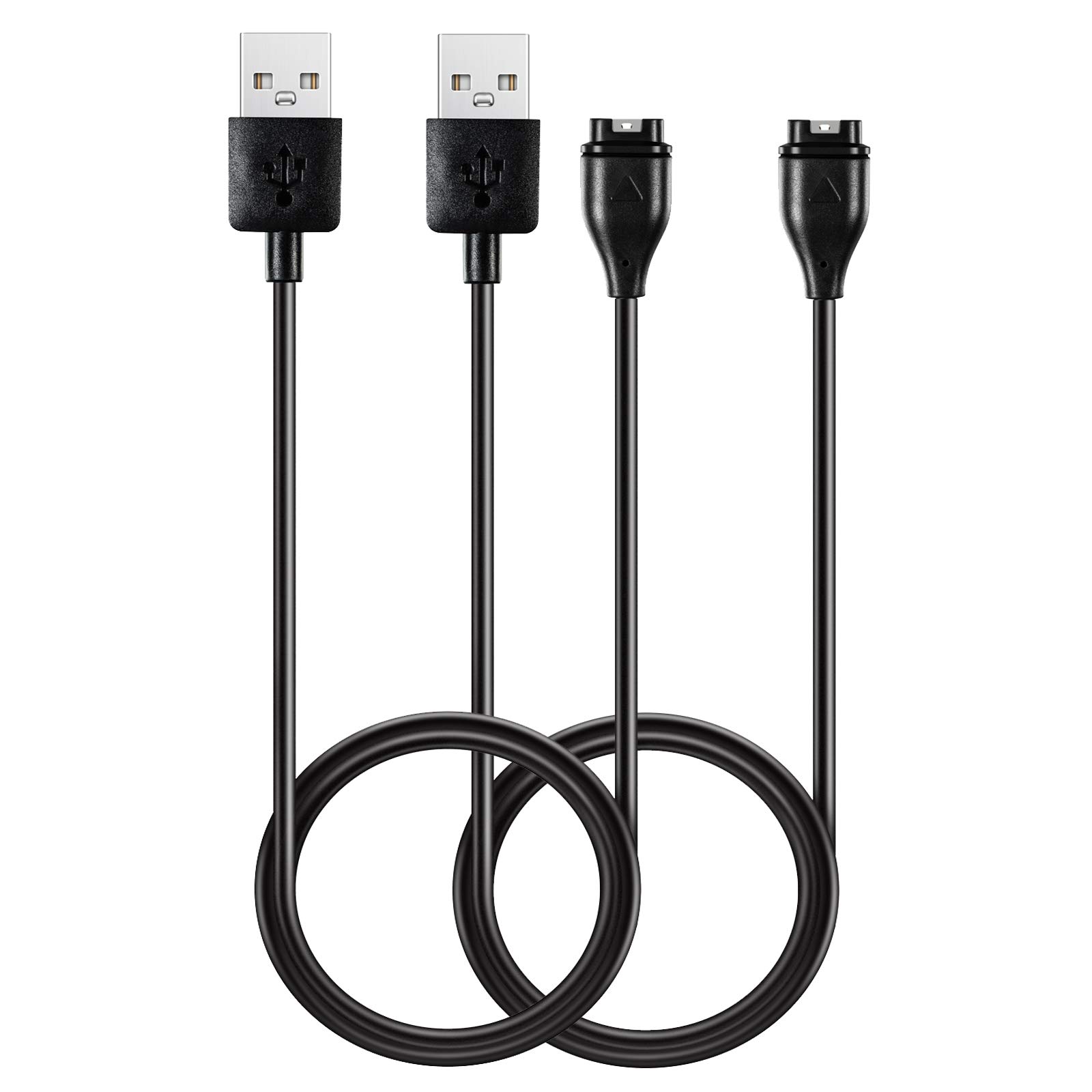 Garmin Approach S62 Charger - Replacement USB Data Charging Cable & Dock (2-Pack) for Garmin Approach S62 Golf GPS Smartwatch | Perfect for Home, Office & Travel Charging