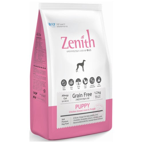 Premium Zenith BowWow Dry Dog Food - Soft Kibble for Puppies with Chicken Breast & Potato - Small & Large Sizes for Healthy Growth & Daily Nutrition