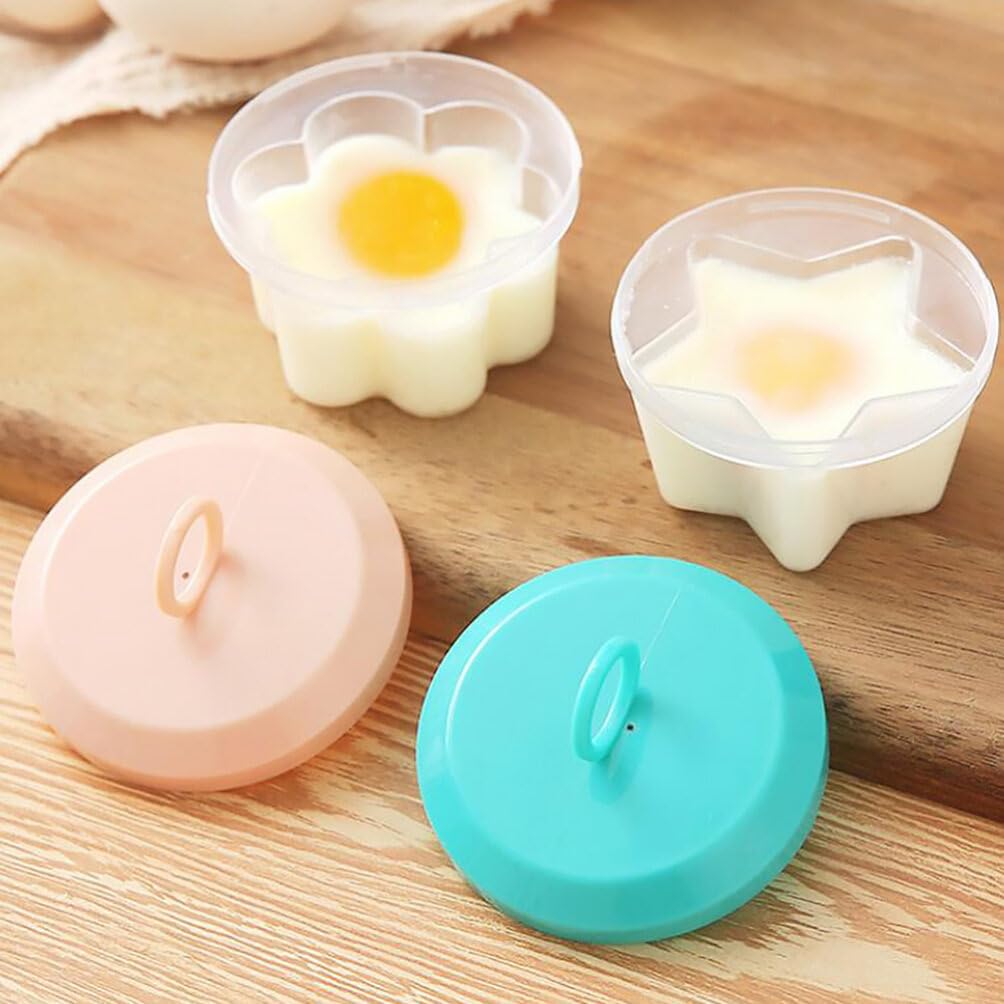 4 Pack Egg Poacher with Brush - Silicone Egg Cooker for Perfect Hard Boiled Eggs Without Shell - Reusable Egg Poaching Cups & Egg Boiler - Ideal for Breakfast Sandwiches, Salads, and Meal Prep