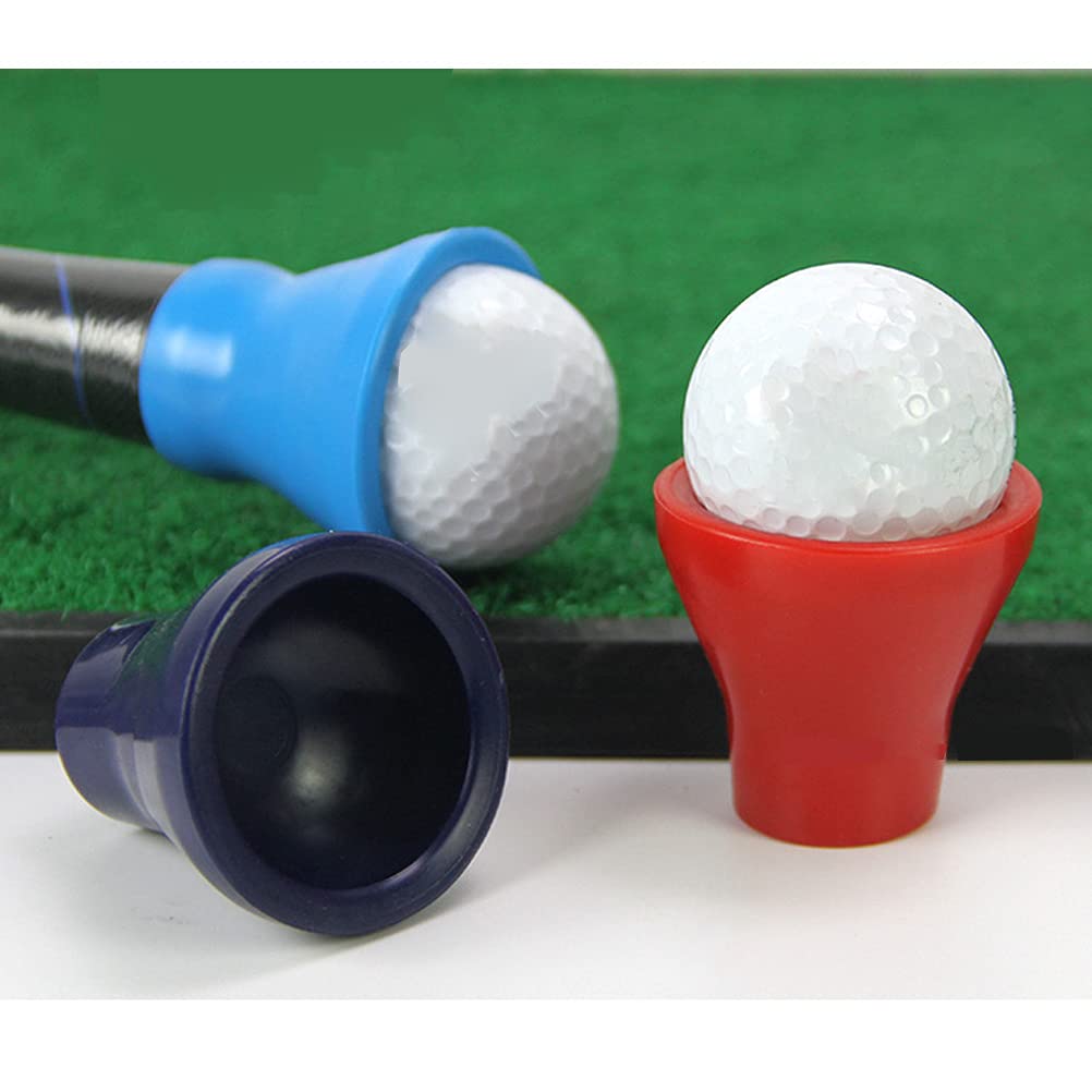Premium Golf Ball Retriever with Suction Cup - 3-Pack Putter Accessories (Black, Blue, Red) | Easy Ball Pickup Tool for Golf Course, Driving Range & Backyard Practice