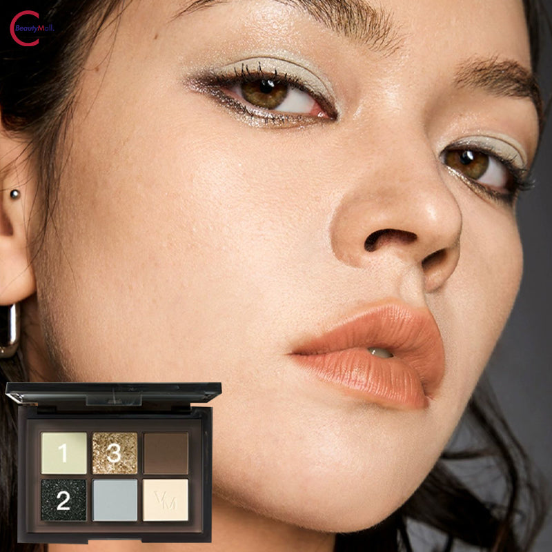 VENUS MARBLE 5+1 Comprehensive Eyeshadow Palette - Professional Makeup Kit with 6 Highly Pigmented Shades for Day & Night Looks - Perfect for Parties, Weddings & Everyday Wear