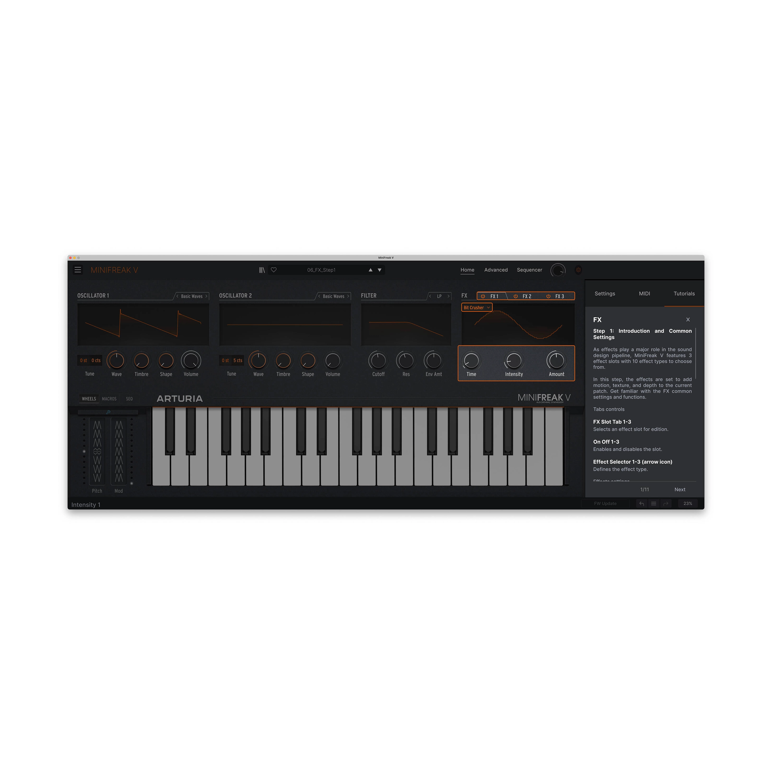 Arturia MiniFreak 37-Key Hybrid Synthesizer - Digital & Analog Keyboard for Music Production, Live Performance & Studio Recording