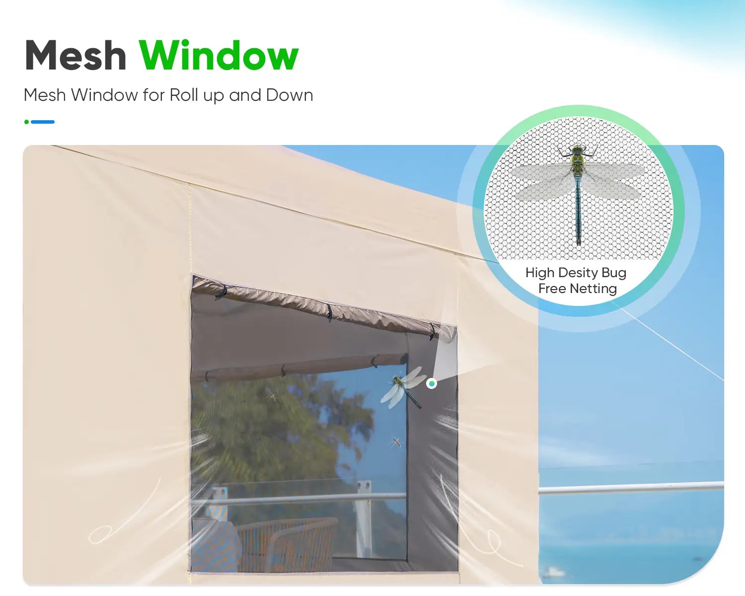 10' x 20' Pop Up Canopy Tent with Removable Side Walls - Waterproof Outdoor Shelter for Parties, Camping & Beach Events