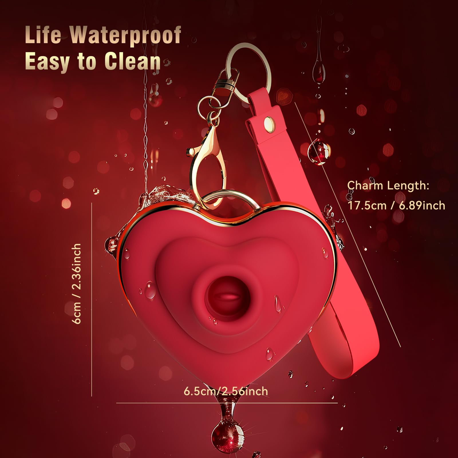Mini Nipple Sucking Vibrator - Heart-Shaped Suction Massager for Women, Discreet Personal Sex Toy | Enhance Intimacy & Sensual Play for Couples or Solo Pleasure