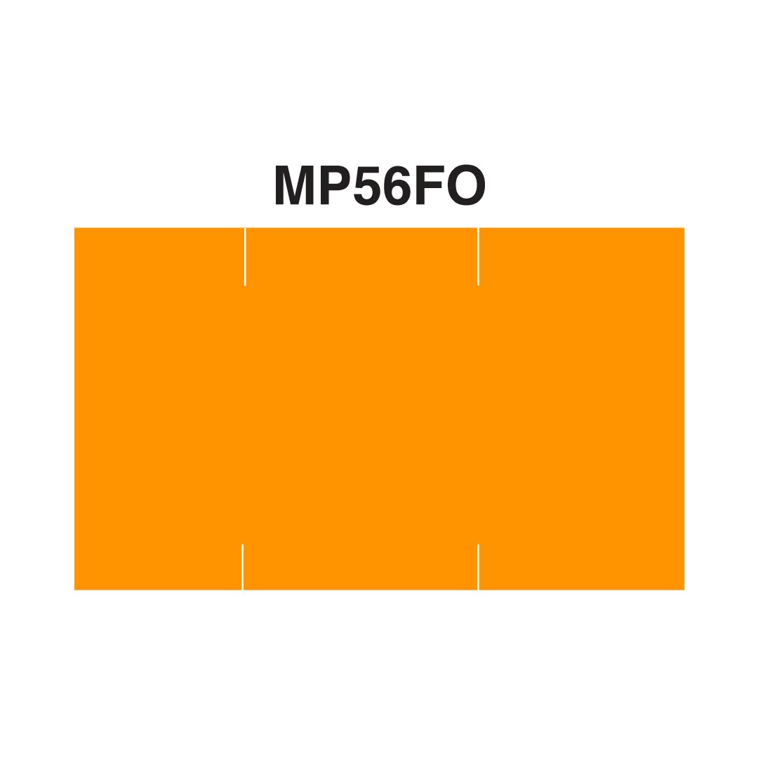 Bright Fluorescent Orange Pricing Labels - Compatible with Monarch 1155, 1156 & 1170 Pricers - 8 Rolls + Free Ink Roller - Ideal for Retail Pricing, Inventory Management & Clearance Sales