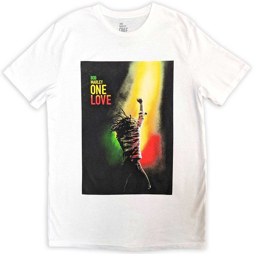 Bob Marley Unisex T-Shirt: One Love Movie Poster Graphic Tee for Men & Women - Perfect for Concerts, Festivals, and Reggae Fan Gifts