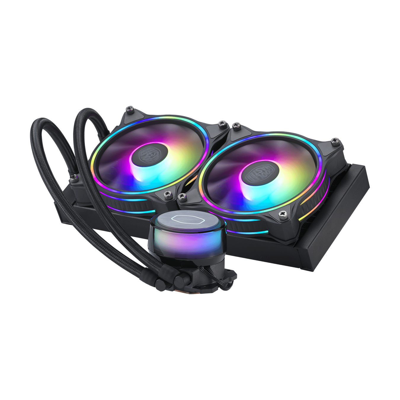 Cooler Master ML240 Illusion 240mm RGB AIO Liquid CPU Cooler - High Performance Cooling for Gaming PC, Workstation, and Overclocking | Dual Chamber Pump | Addressable RGB Lighting | Easy Installation