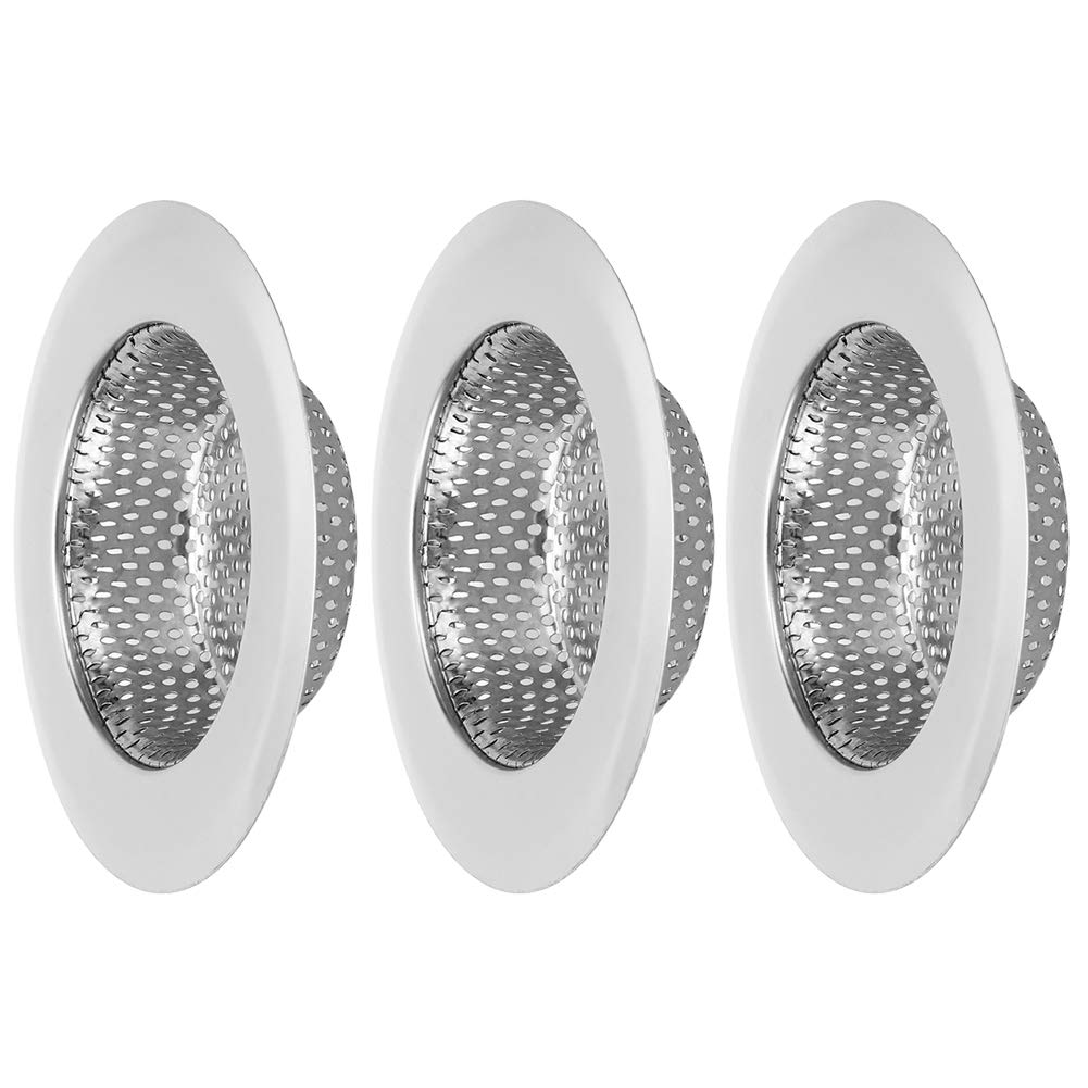 3Pcs Rust-Proof Stainless Steel Kitchen Filters for Cooking & Baking