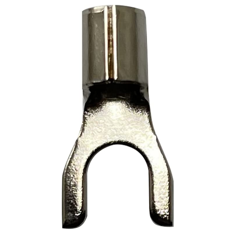 100 Pcs High Temperature Spade Connectors - 12-10 Gauge 600V Electrical Wire Terminals - Made in USA - Crimp Connectors for Automotive, Marine & Industrial Wiring Applications
