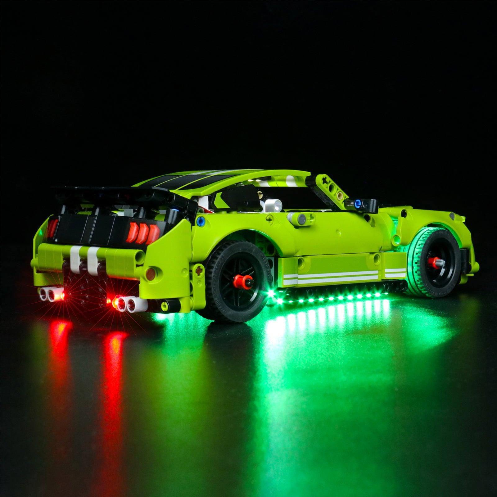 Best Light Kit for Lego Speed Champions Ford Mustang GT500 Shelby 42138 – DIY LED Lighting Set for Model Cars – Perfect for Display, Gifts & Nighttime Showcase