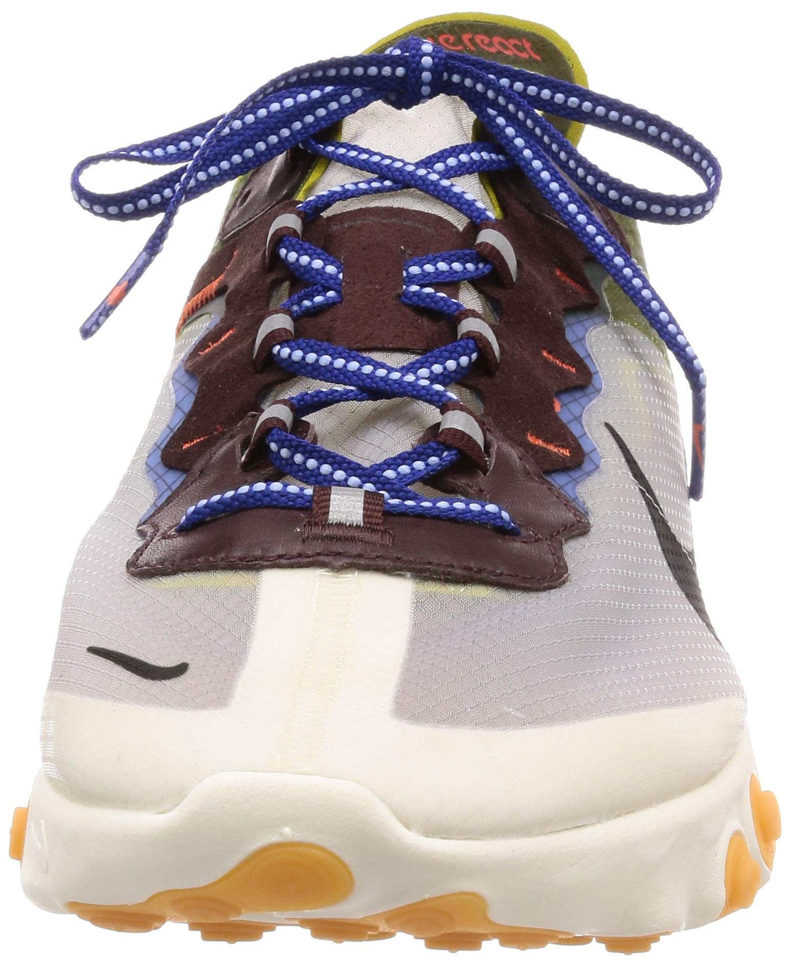 Nike React Element 87 Running Shoes for Men - Size 13 US | Moss/Black Synthetic | Lightweight Cushioned Sneakers for Jogging, Gym Workouts & Casual Wear