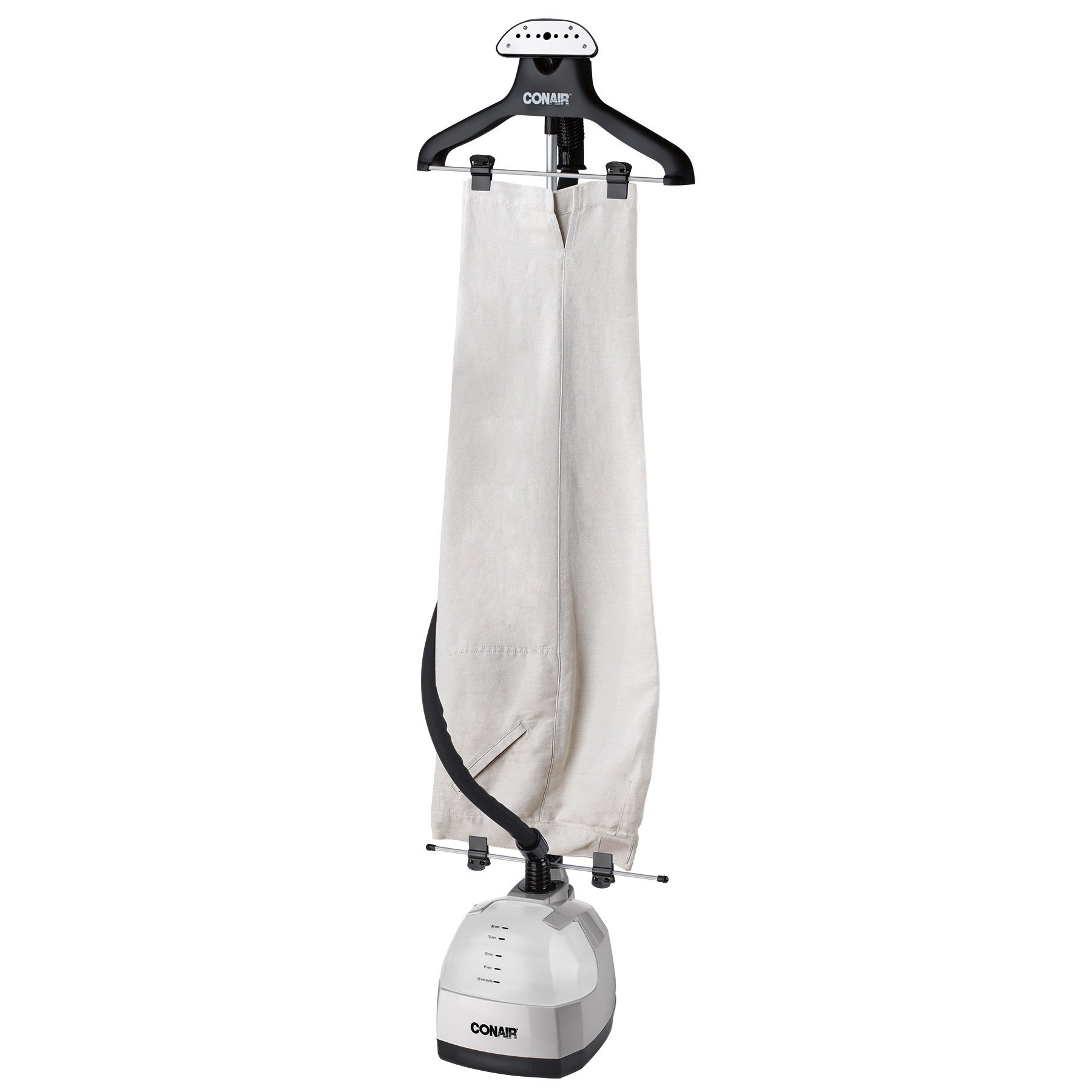 Conair Full Size Garment Steamer 1500W - Powerful Clothes Steamer for Wrinkles, Travel & Home Use - Grey (Ideal for Dresses, Suits & Delicate Fabrics)