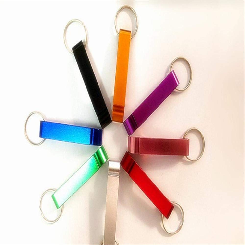 4-in-1 Portable Bottle Opener Keychain - Aluminum Alloy Multi-Tool for Beer, Soda & Wine - Compact Kitchen & Bar Accessory (5-Pack) - Perfect for Camping, Parties & Outdoor Adventures