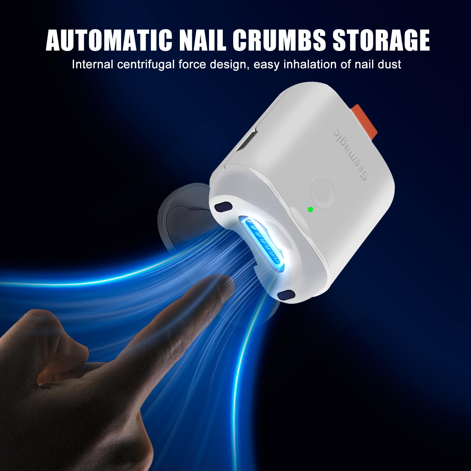 Electric Nail Clipper for Baby & Adults - Automatic Nail Trimmer with LED Light, Safe & Painless Nail Clippers for Seniors, Children & Toddlers - Perfect for Home, Travel & Daily Nail Care