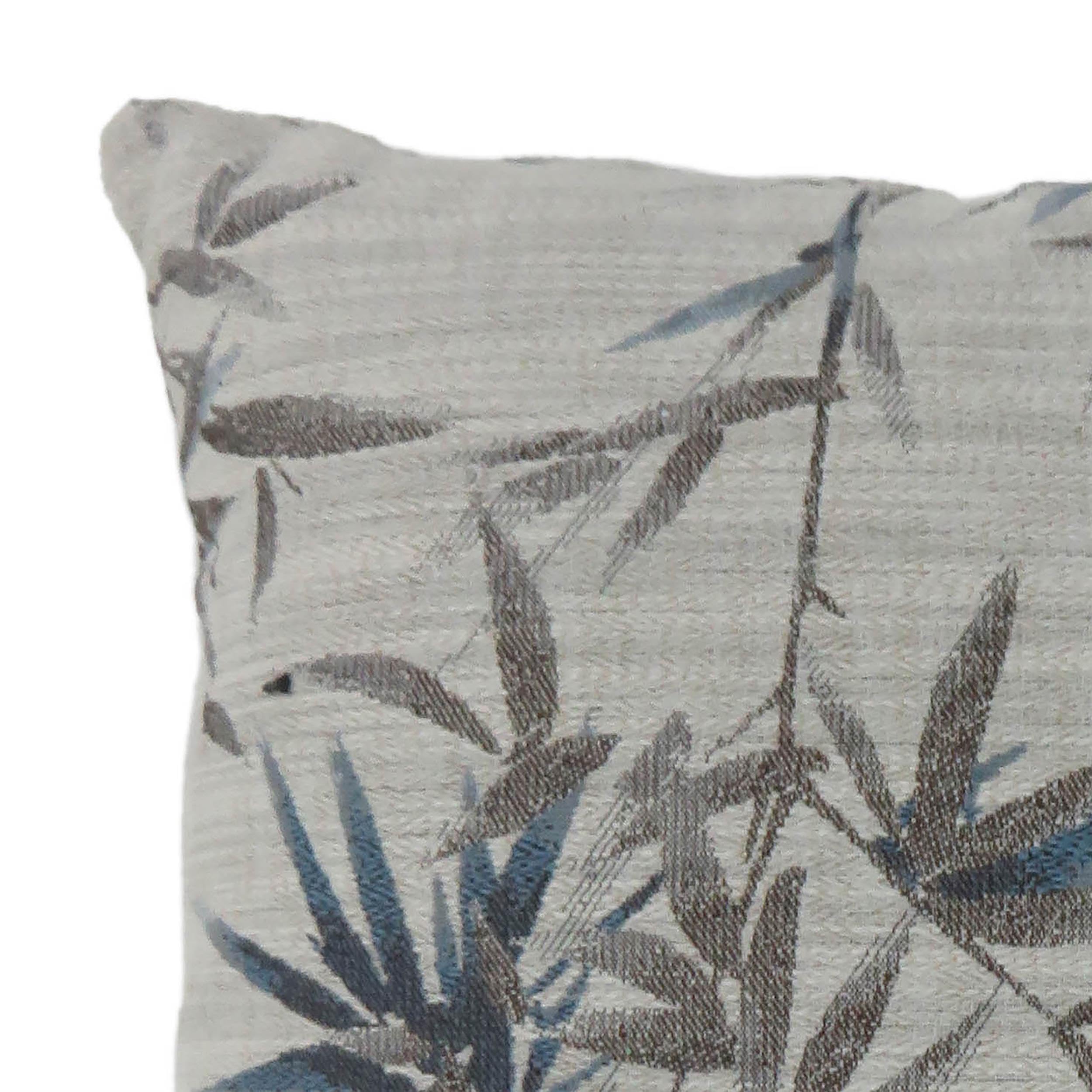 Furniture of America Davenport Fabric Large Throw Pillow Set of 2 - Blue Decorative Cushions for Sofa, Bed & Living Room