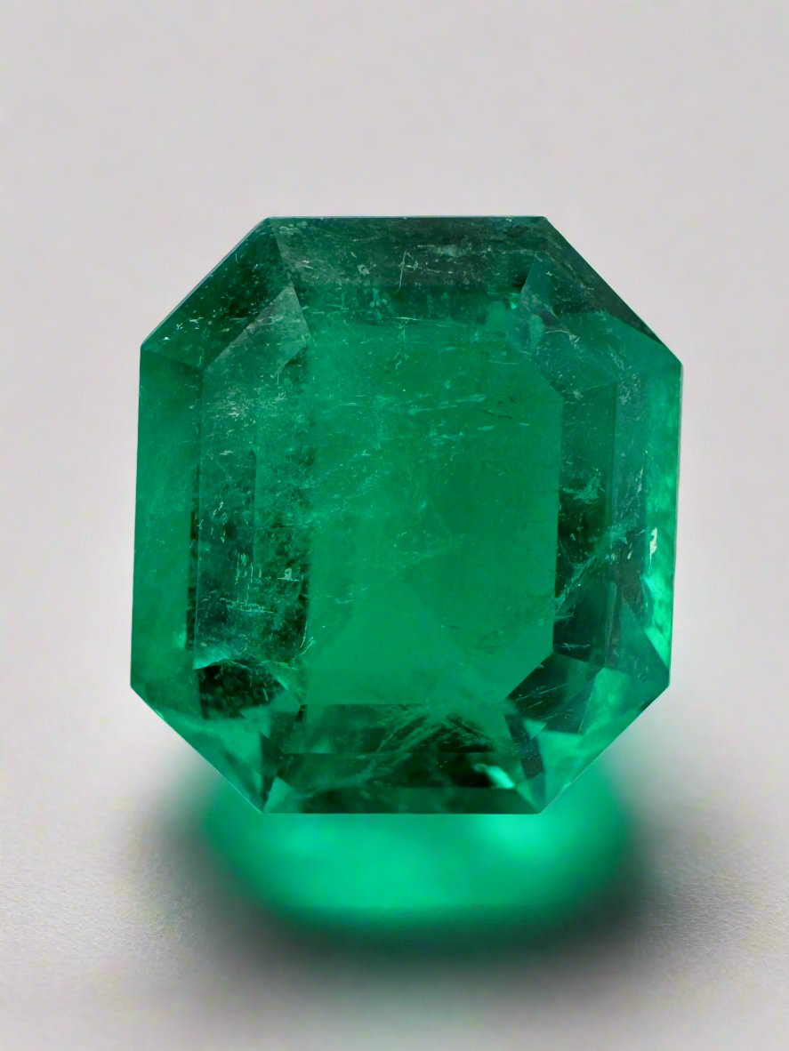 5.96 Carat 12x11mm AAA+ Natural Colombian Emerald - Loose Gemstone for Jewelry Making, Engagement Rings & Luxury Gifts