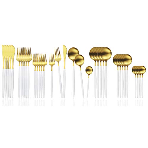 White handle gold
