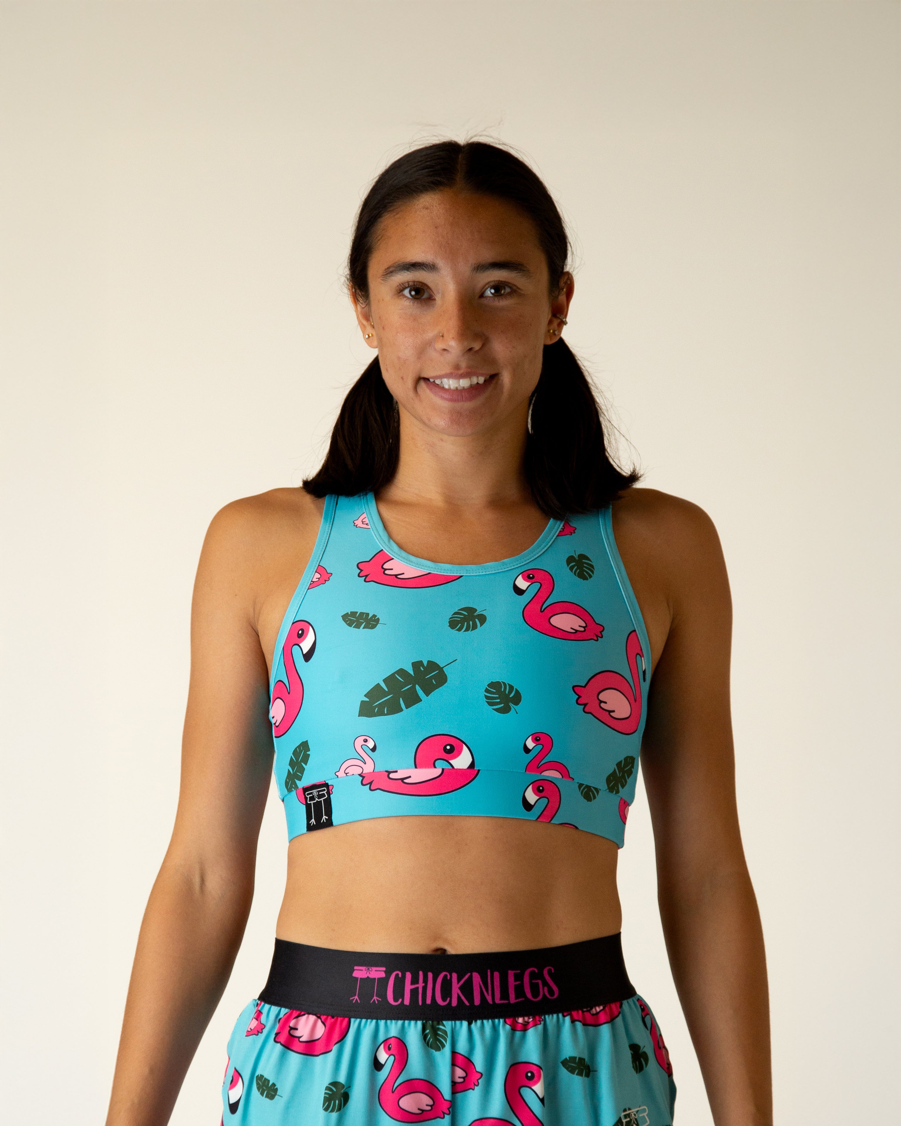 Blue Flamingo OG Sports Bra - High Support Workout Top for Women | Perfect for Yoga, Running & Gym