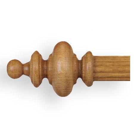 Finial Company Narrow Fluted Wood Pole - Red Oak - Perfect for Staircase Balusters, Porch Columns, and DIY Home Decor Projects