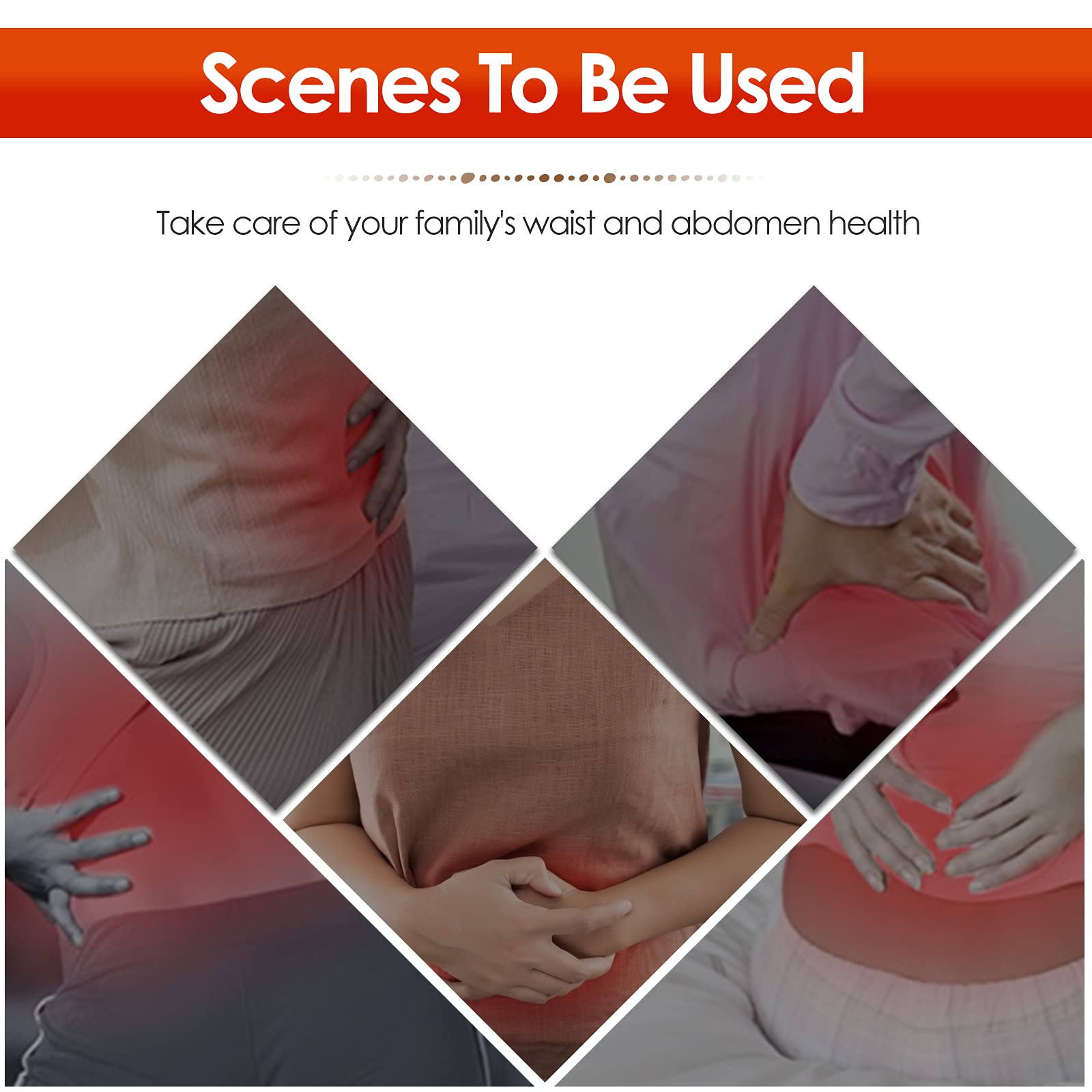 Red Infrared Light Therapy Device for Pain Relief & Muscle Relaxation - 660nm LED Red Light & 850nm Near-Infrared Waist Belt - Home & Gym Use for Back Pain, Joint Pain & Recovery