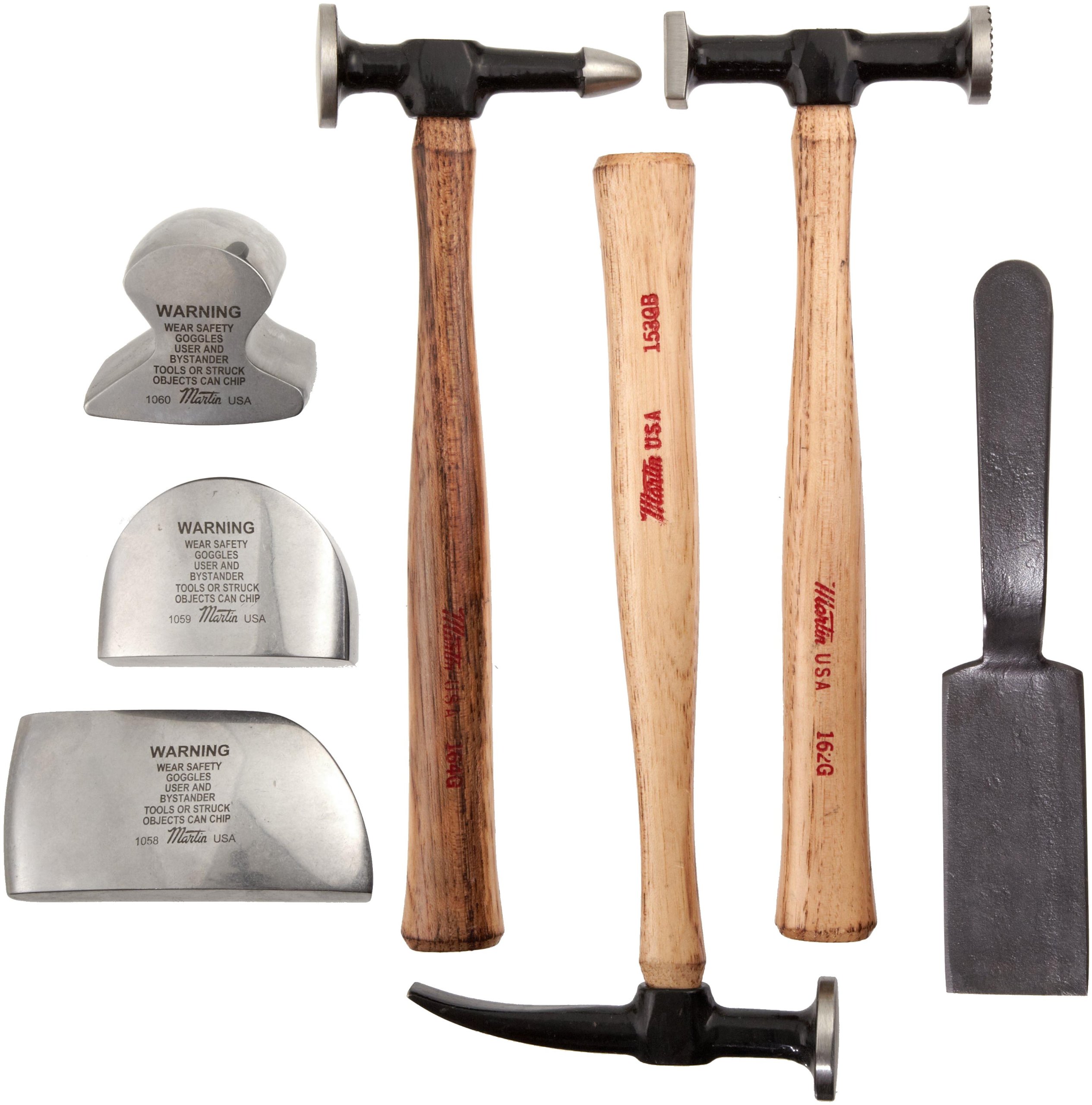 Martin 647K 7-Piece Professional Auto Body & Fender Repair Tool Kit - Perfect for Dent Removal, Panel Straightening & Collision Repair (Car, Truck & Motorcycle Use)