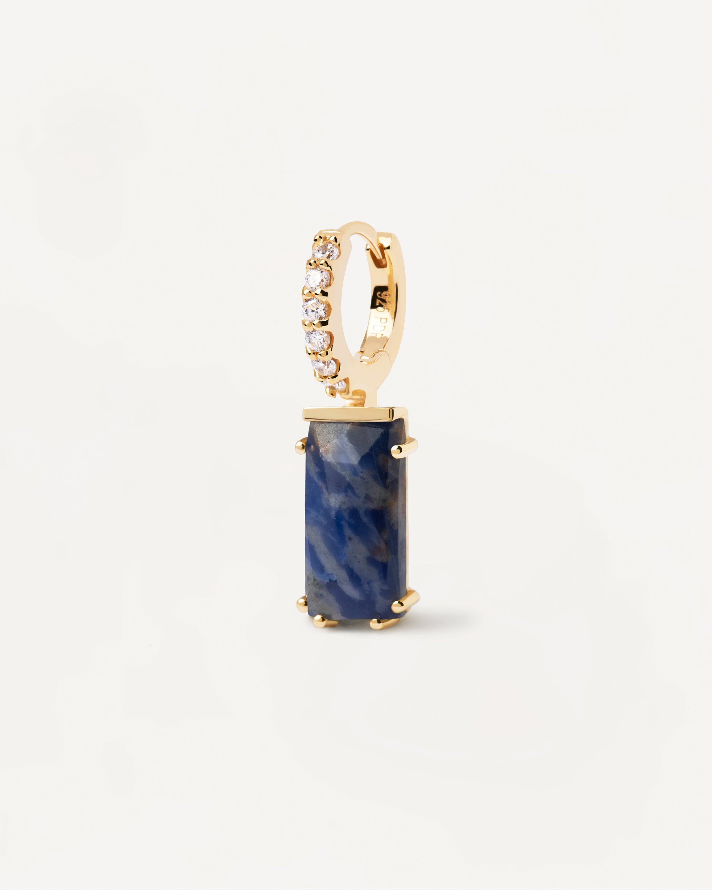 Kaori Sodalite Single Earring - Handmade Blue Gemstone Jewelry for Women - Perfect for Boho Style, Everyday Wear & Special Occasions
