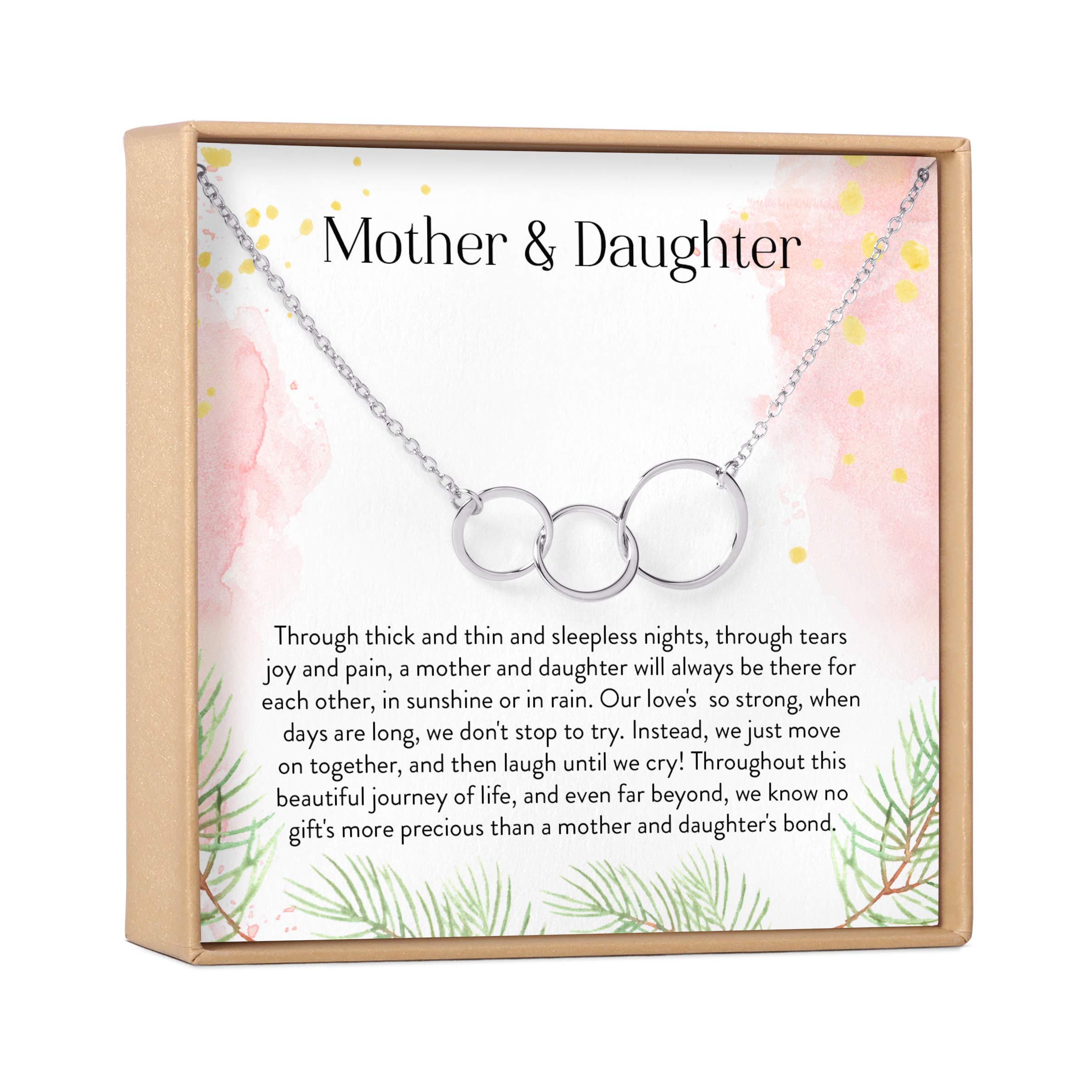 Mother & Daughter Necklace Set - Sterling Silver Heart Pendant Jewelry Gift for Birthday, Christmas, Anniversary | Best Keepsake for Mom & Girl, Perfect for Family Bonding & Special Occasions