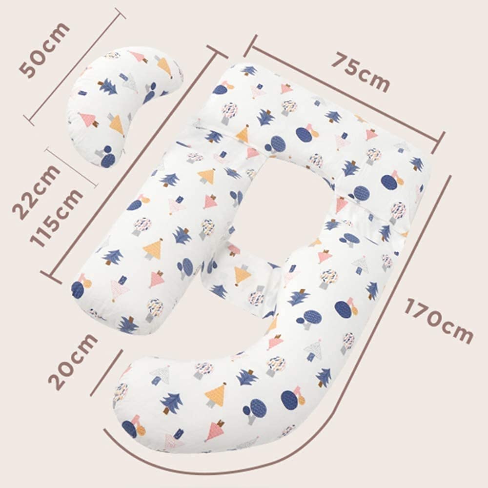 **U-Shaped Pregnancy Pillow for Sleeping – Maternity Support Pillow with Washable & Replaceable Cover, Cuddle Comfort for Muscle Relief – Ideal for Back Pain, Side Sleepers & Pregnancy Comfort**