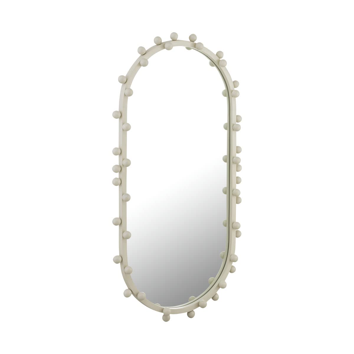 TOV Furniture Bubbles Ivory Large Oval Wall Mirror - 36
