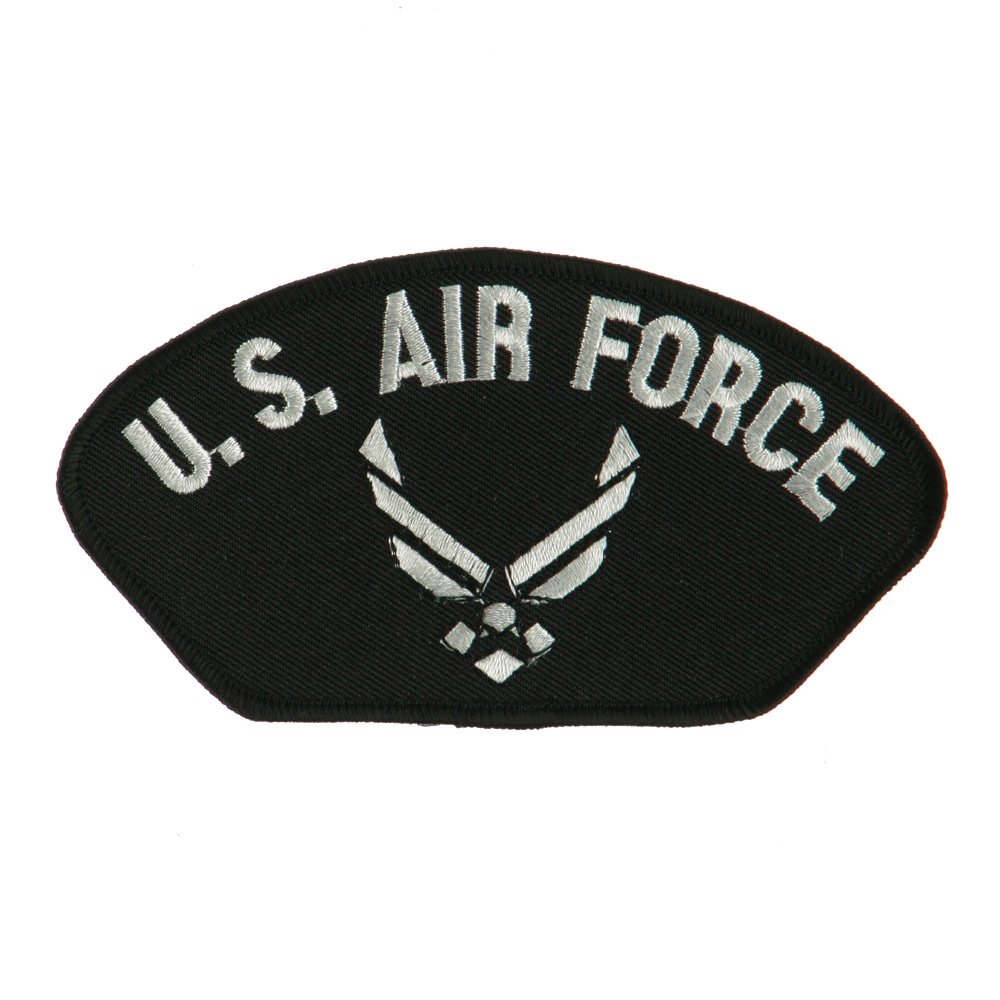 Air Force Fan Shape Military Large Patch - White Air W03S10E | Embroidered Badge for Jackets, Uniforms & Backpacks | Perfect for Military Enthusiasts & Collectors