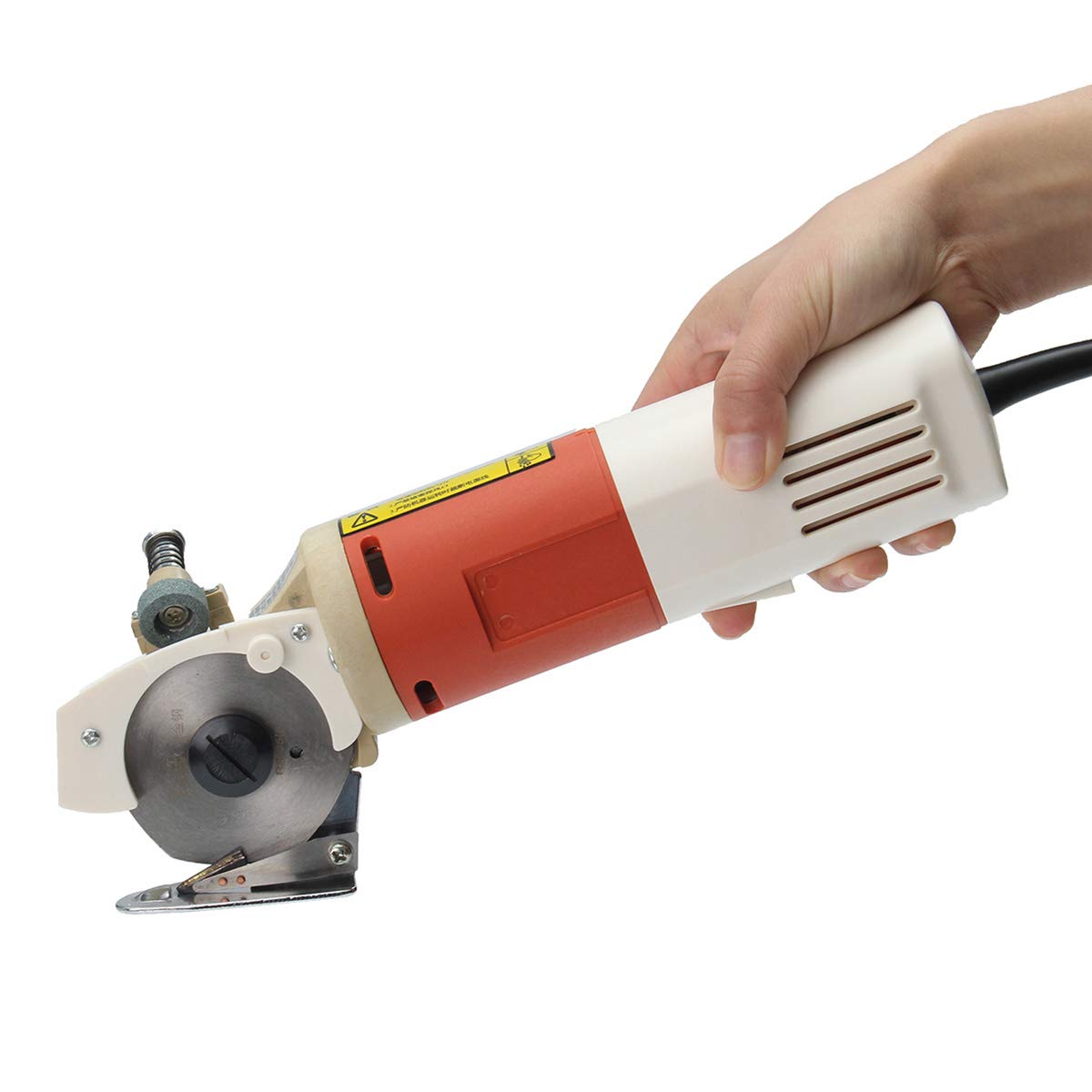 MAXWXKING 65mm Electric Fabric Scissors - 170W Rotary Blade Cloth Cutter with Auto Sharpening, Round Knife Cutting Machine for Quilting, Sewing & Crafting (220V) - Perfect for DIY Projects, Tailoring & Textile Workshops
