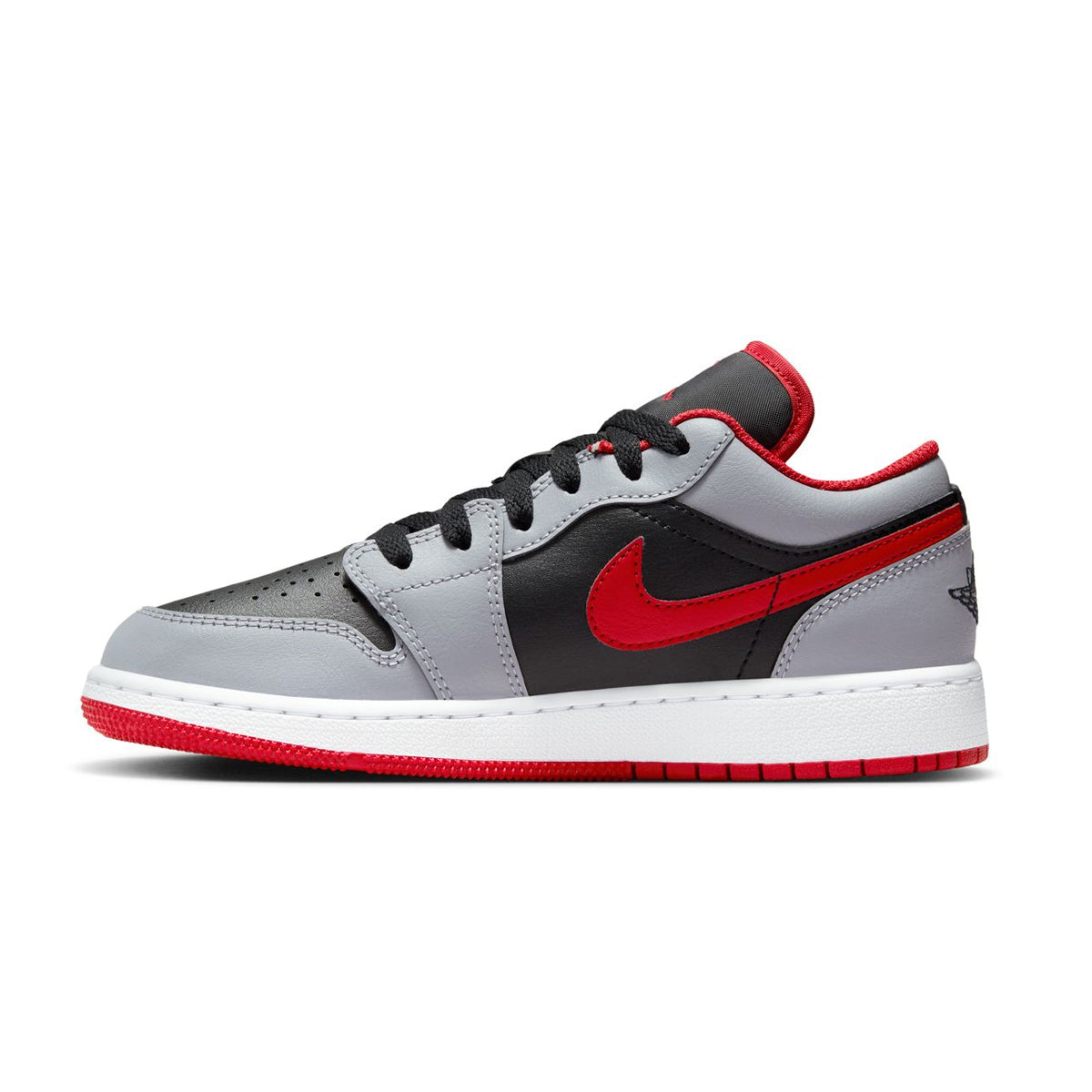 Air Jordan 1 Low 'Black Light Smoke Grey' Sneakers - Men's Basketball Shoes for Casual Wear & Street Style Fashion