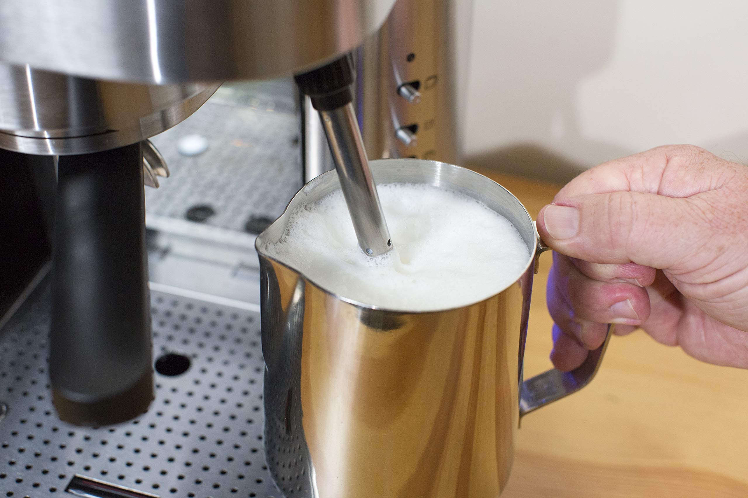 Premium Stainless Steel Espresso Machine for Home & Office - Barista-Quality Coffee Maker with Steam Wand for Lattes & Cappuccinos | Perfect for Coffee Enthusiasts & Small Businesses