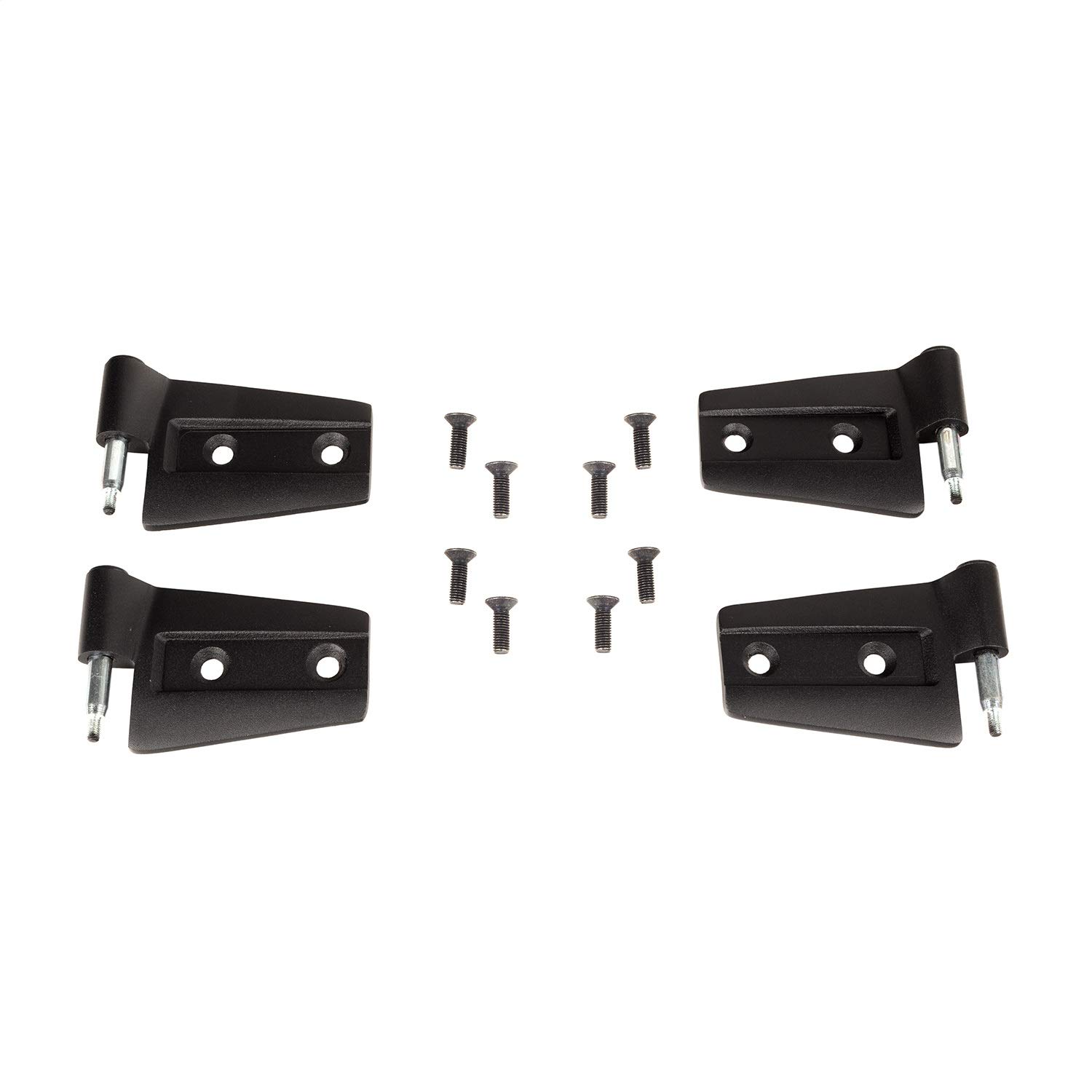 Rugged Ridge 4-Piece Door Hinge Kit (11202.31) - Compatible with 2007-2018 Jeep Wrangler JK | Heavy-Duty Replacement for Off-Roading & Jeep Restoration Projects