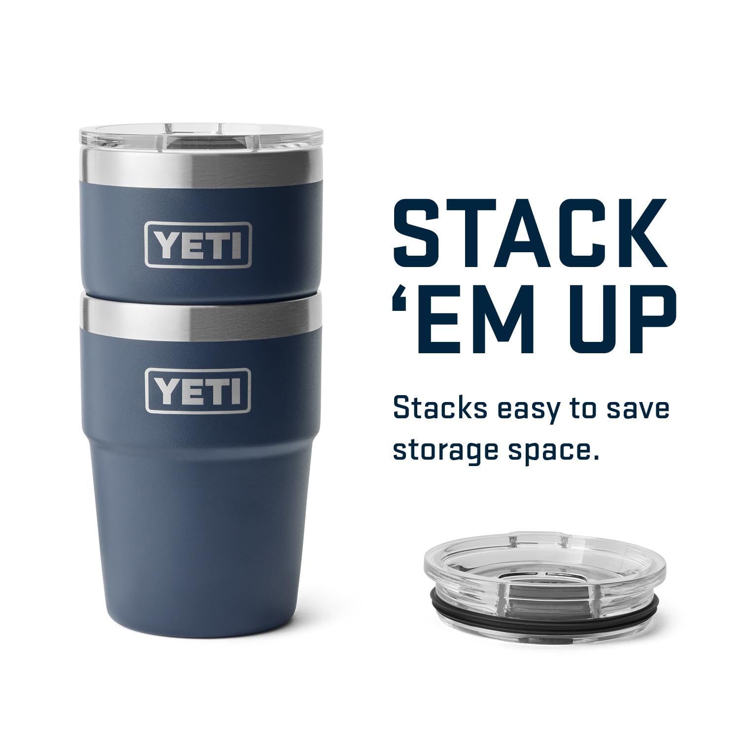 YETI Rambler 16 oz Stainless Steel Vacuum Insulated Tumbler with MagSlider Lid - Stackable, Leakproof, Keeps Drinks Hot/Cold for Hours - Perfect for Camping, Office & Outdoor Adventures
