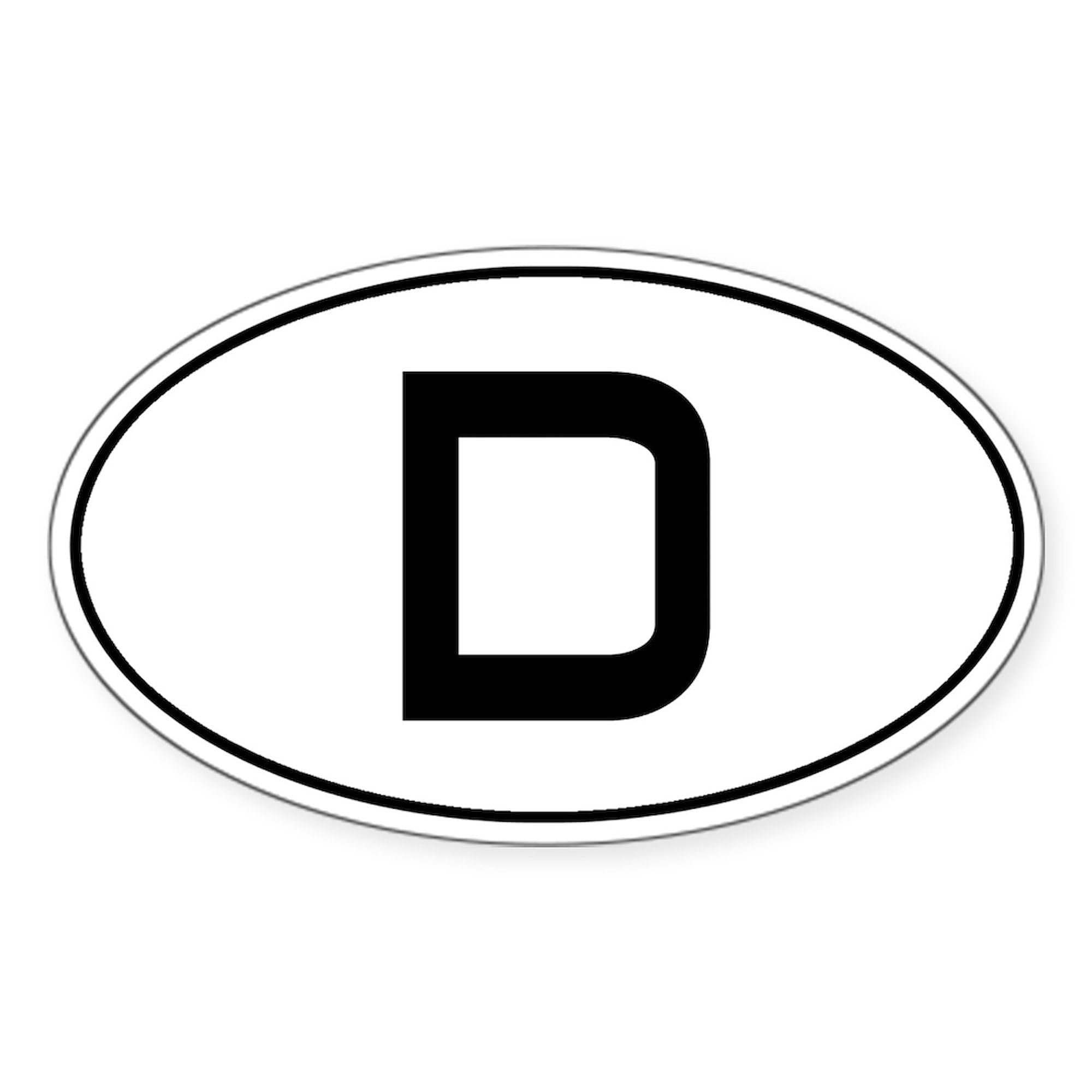 Germany Car Sticker (Classic) Oval Bumper Decal - Durable Vinyl for Cars, Trucks & Laptops - Show Your German Pride on the Road